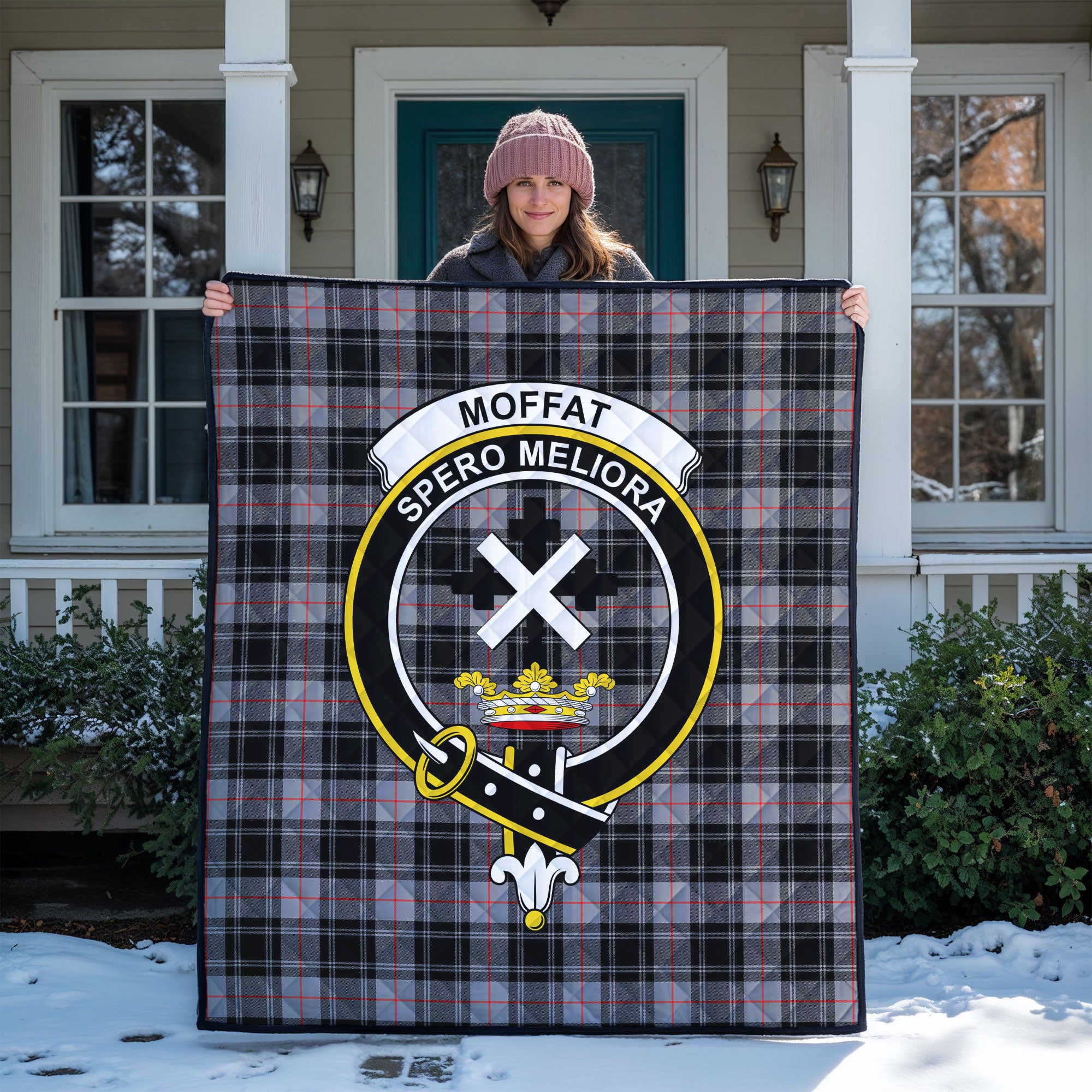 Moffat Modern Tartan Crest Quilt