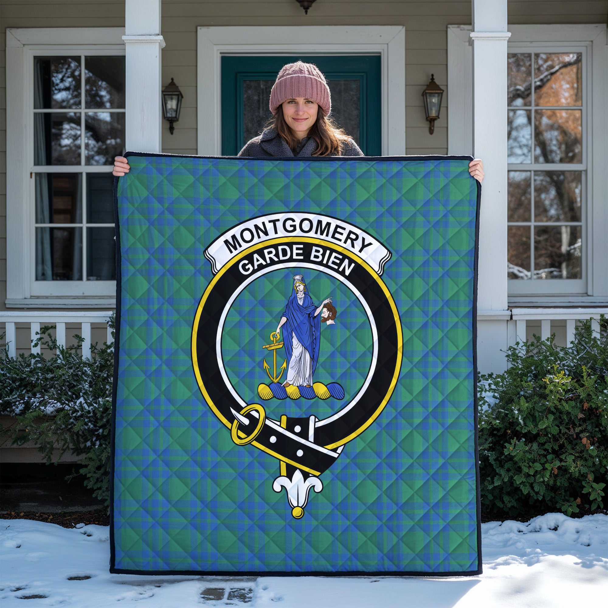 Montgomery Ancient Tartan Crest Quilt