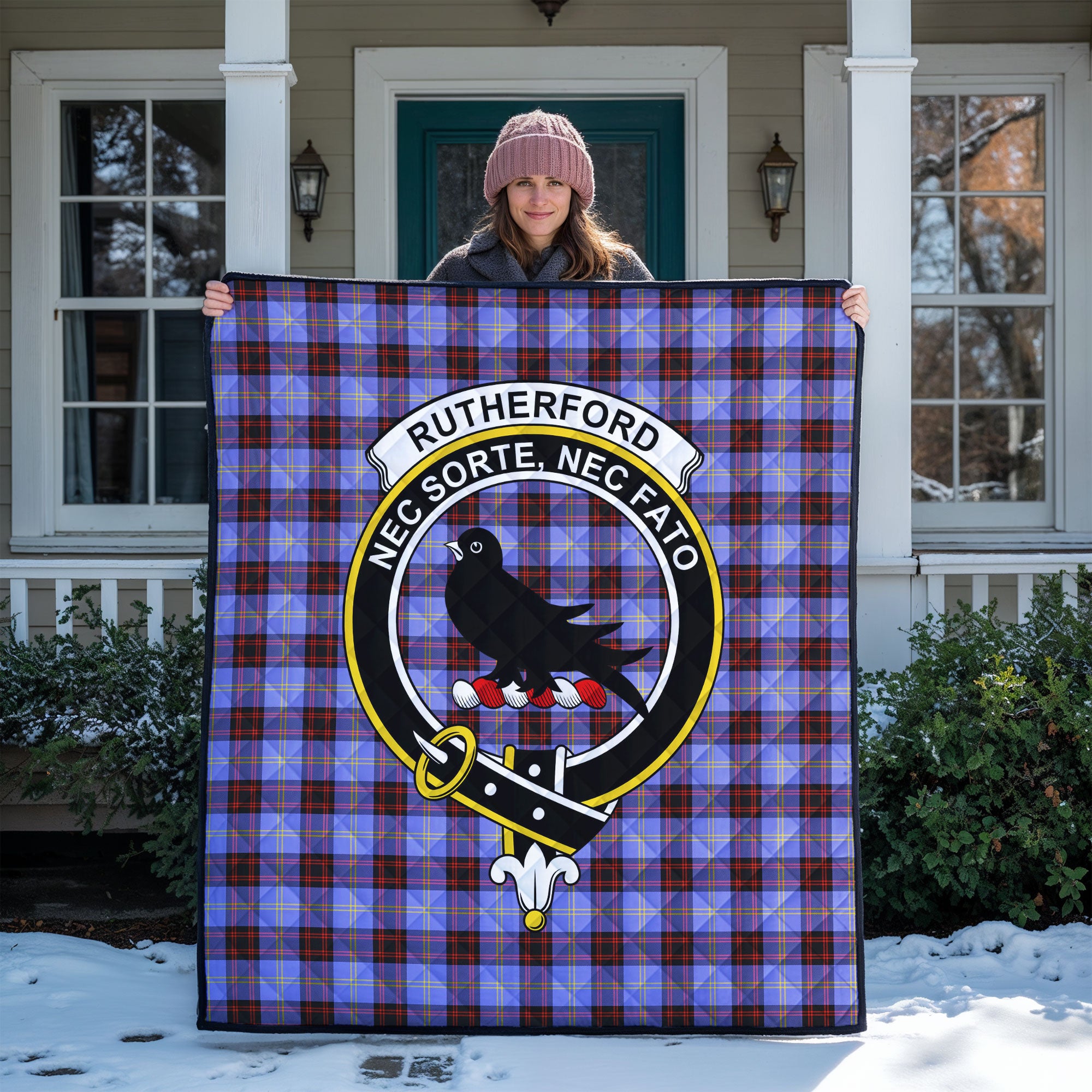 Rutherford Tartan Crest Quilt