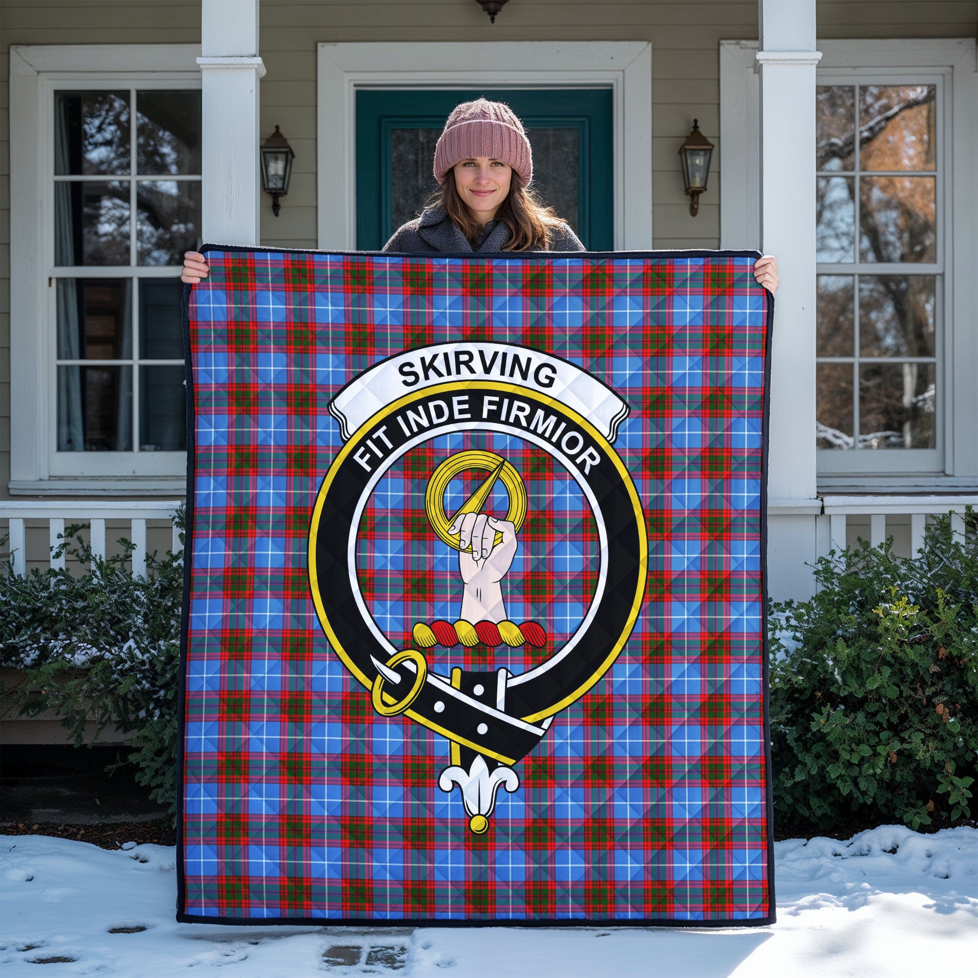 Skirving Tartan Crest Quilt