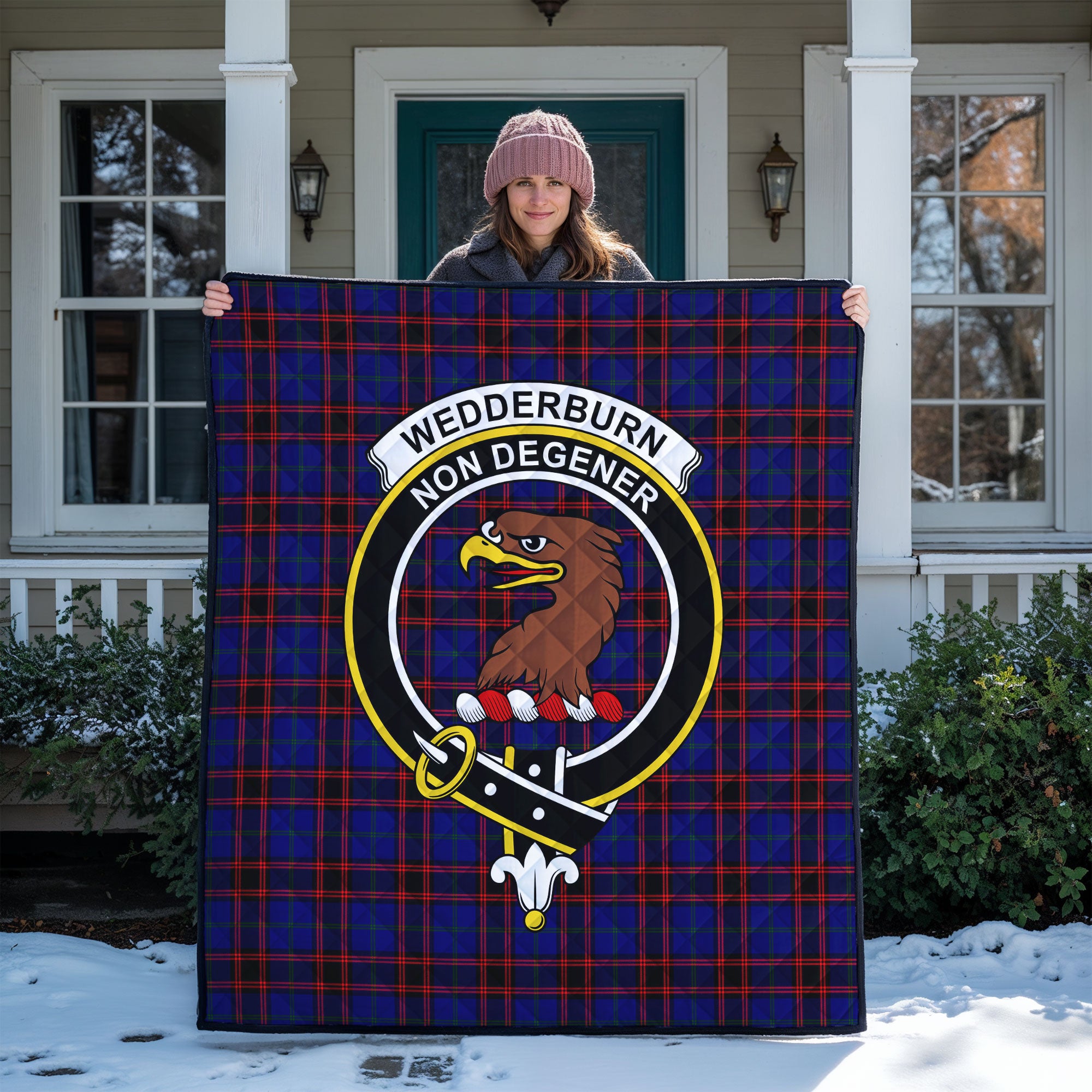 Wedderburn Tartan Crest Quilt