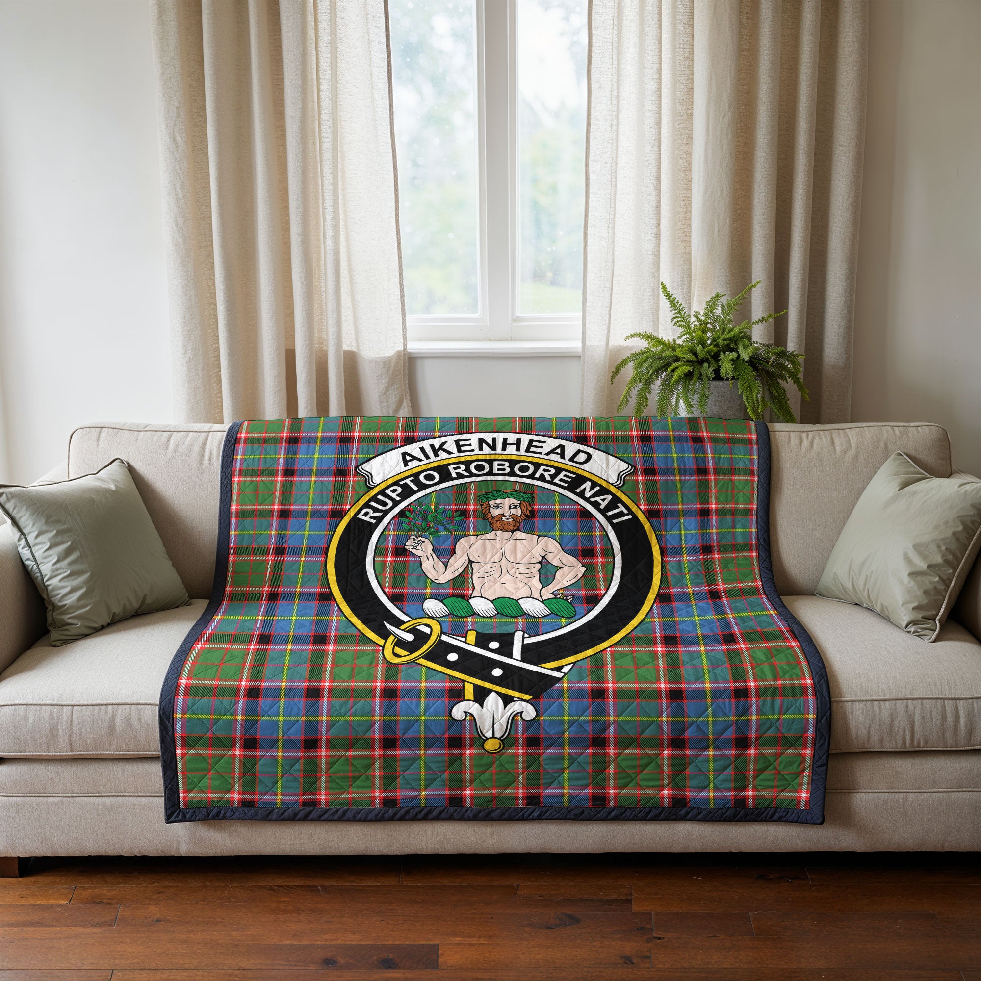 Aikenhead Tartan Crest Quilt