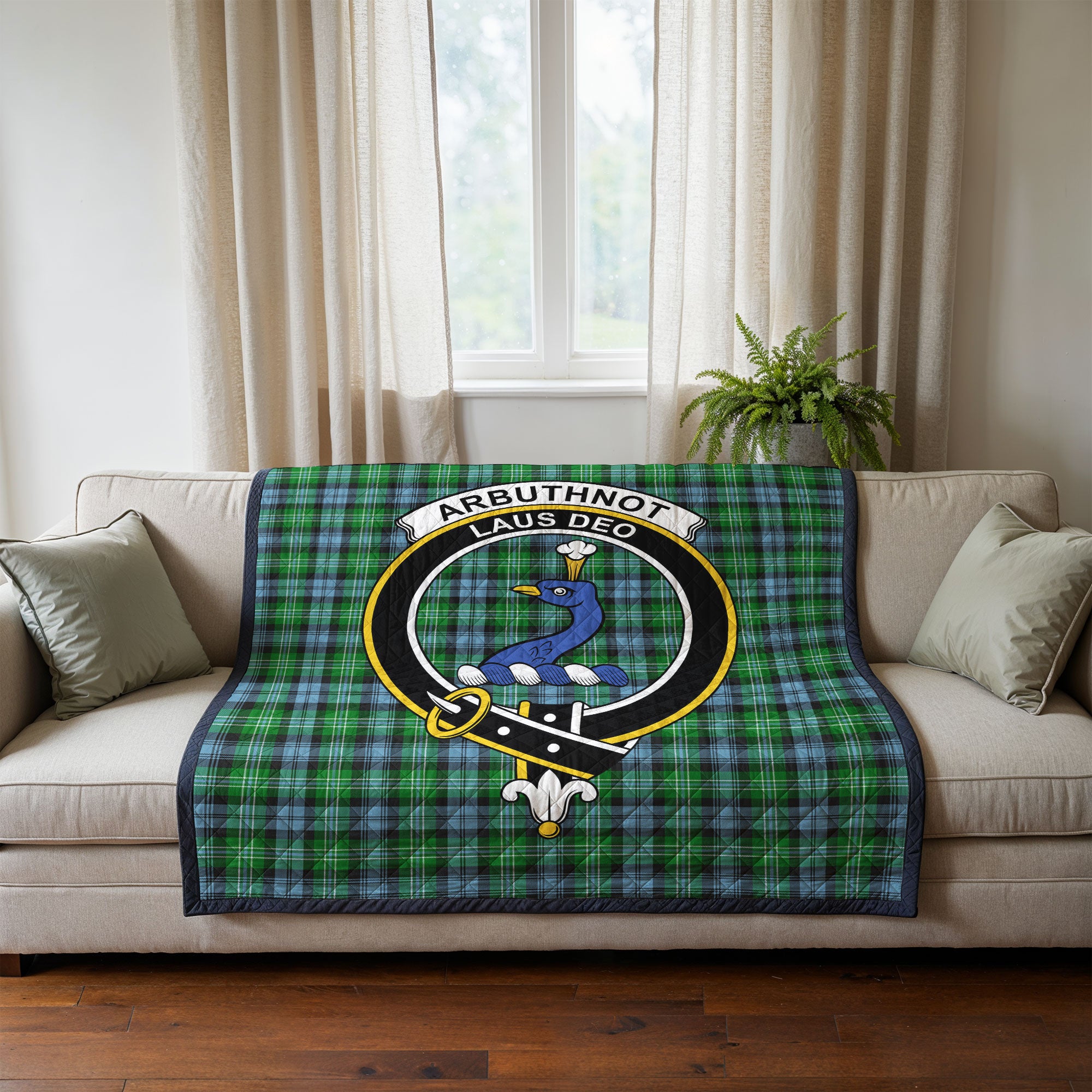 Arbuthnot Ancient Tartan Crest Quilt