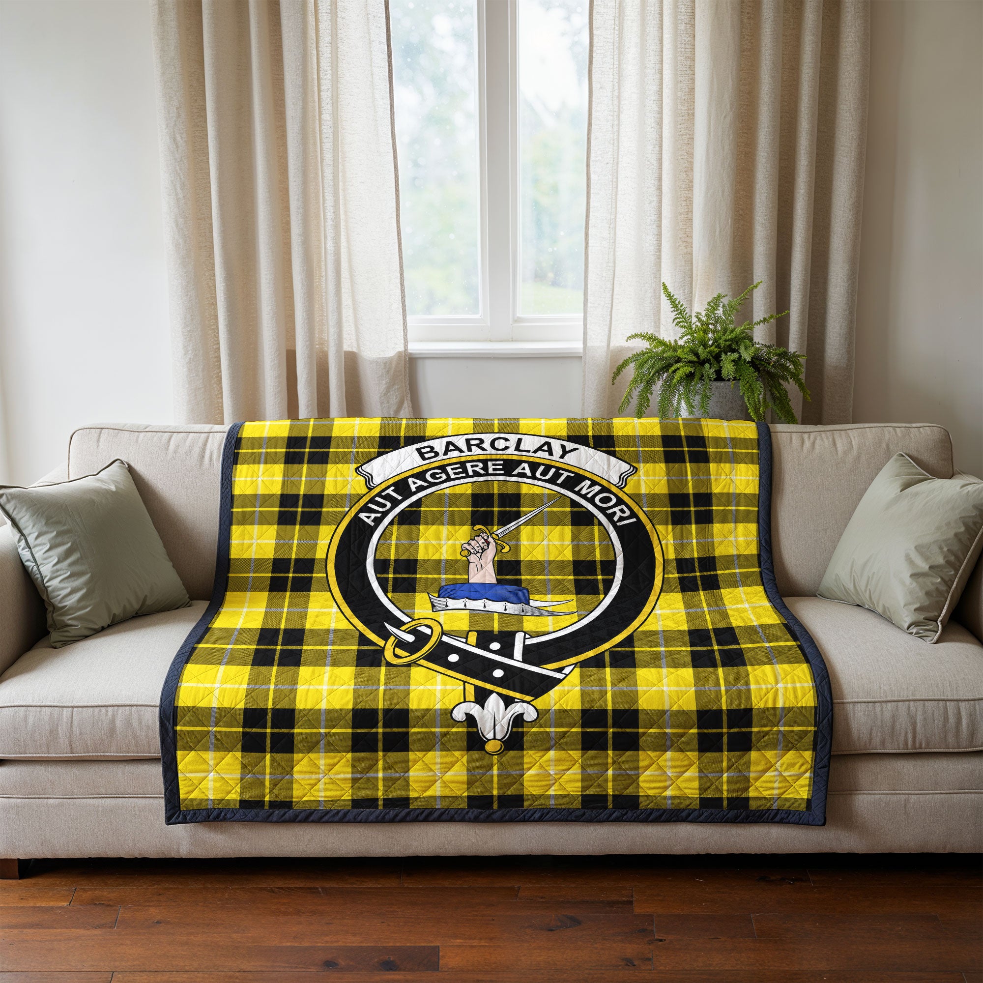 Barclay Dress Modern Tartan Crest Quilt