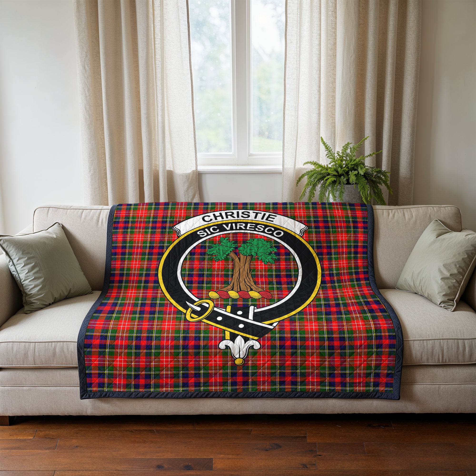 Christie Tartan Crest Quilt