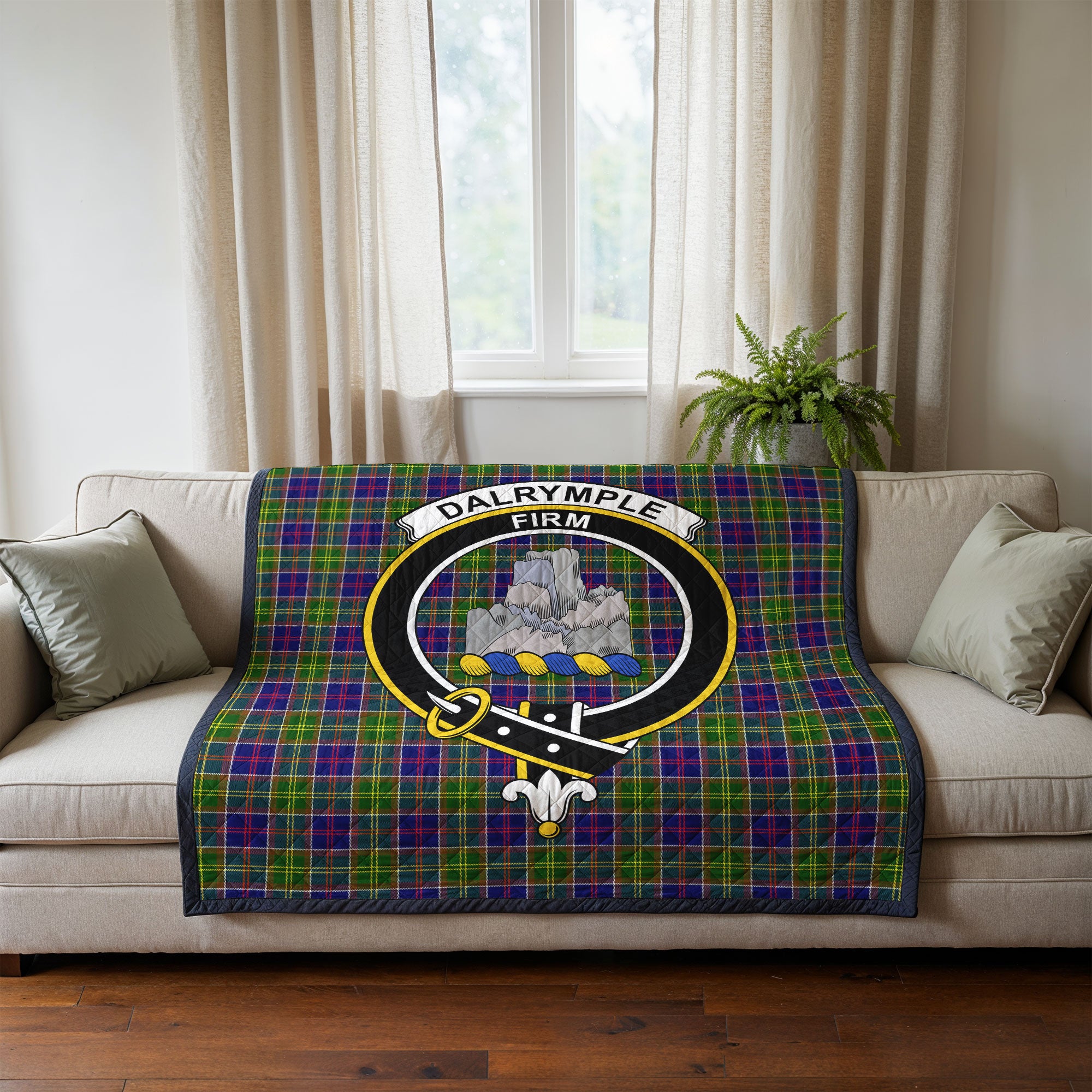 Dalrymple Tartan Crest Quilt
