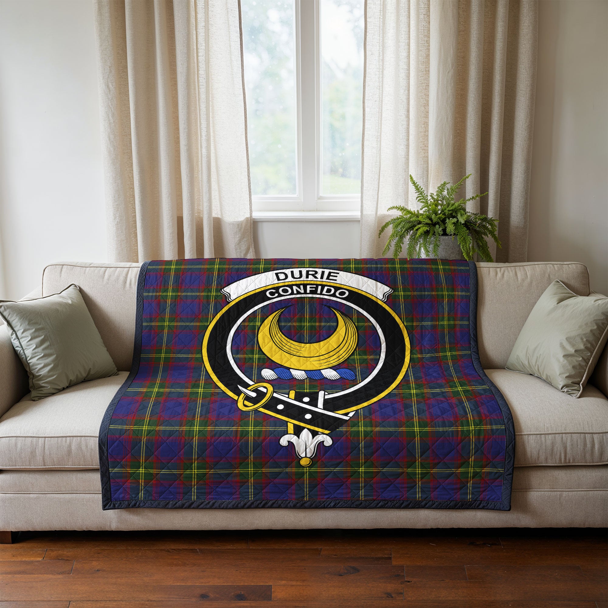 Durie Tartan Crest Quilt