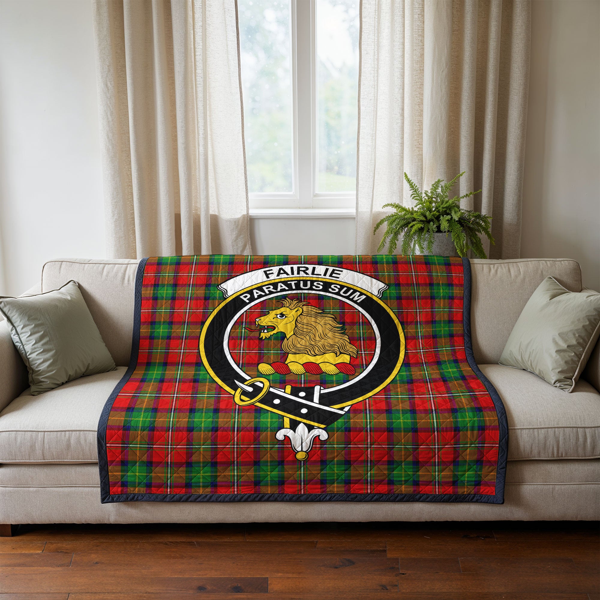 Fairlie Tartan Crest Quilt