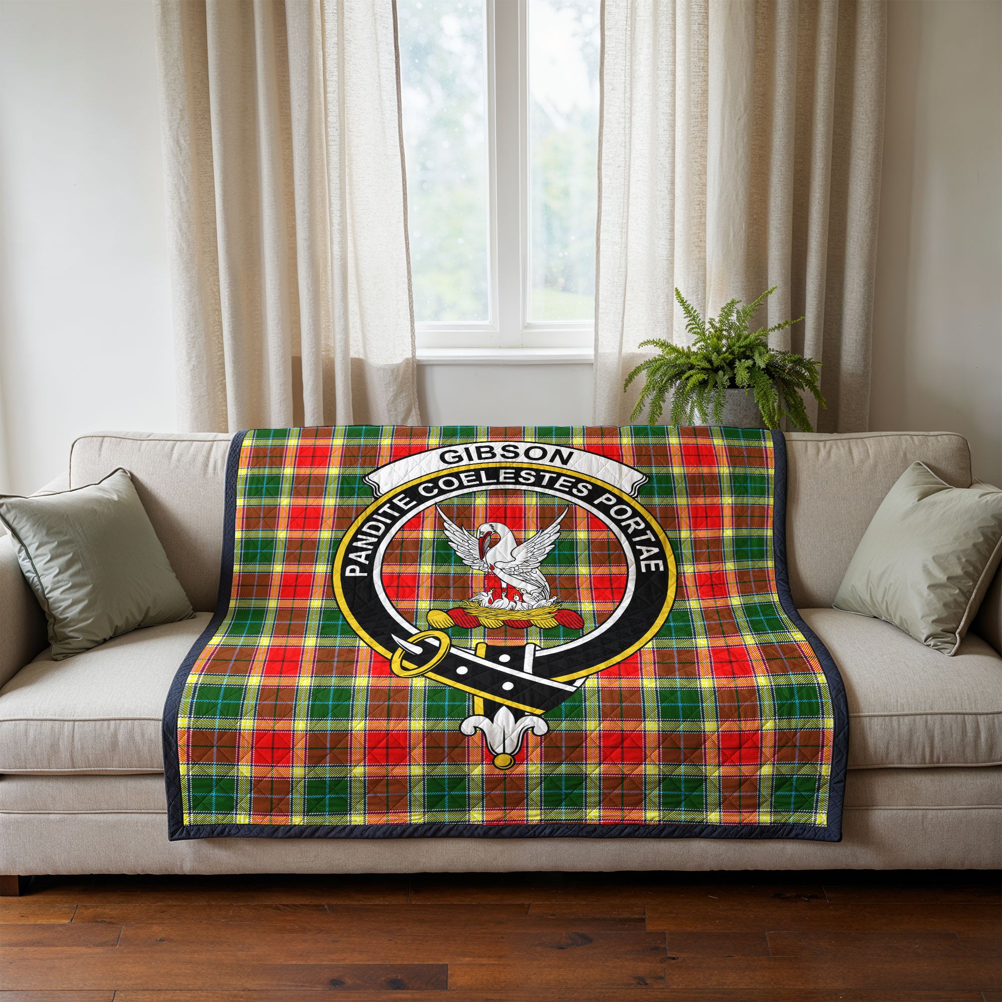 Gibson Tartan Crest Quilt
