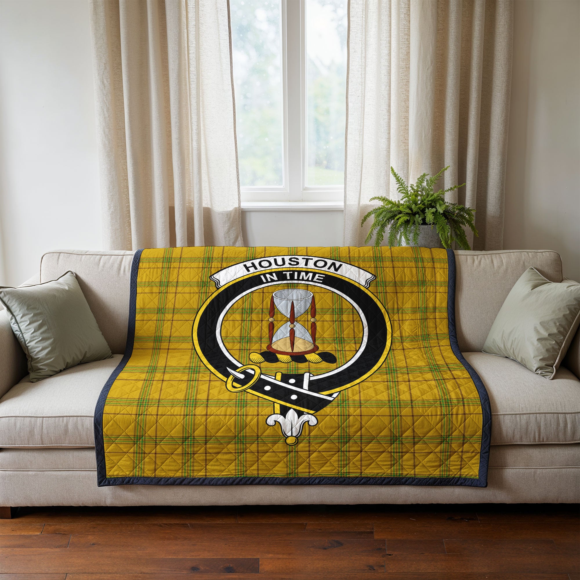 Houston Tartan Crest Quilt