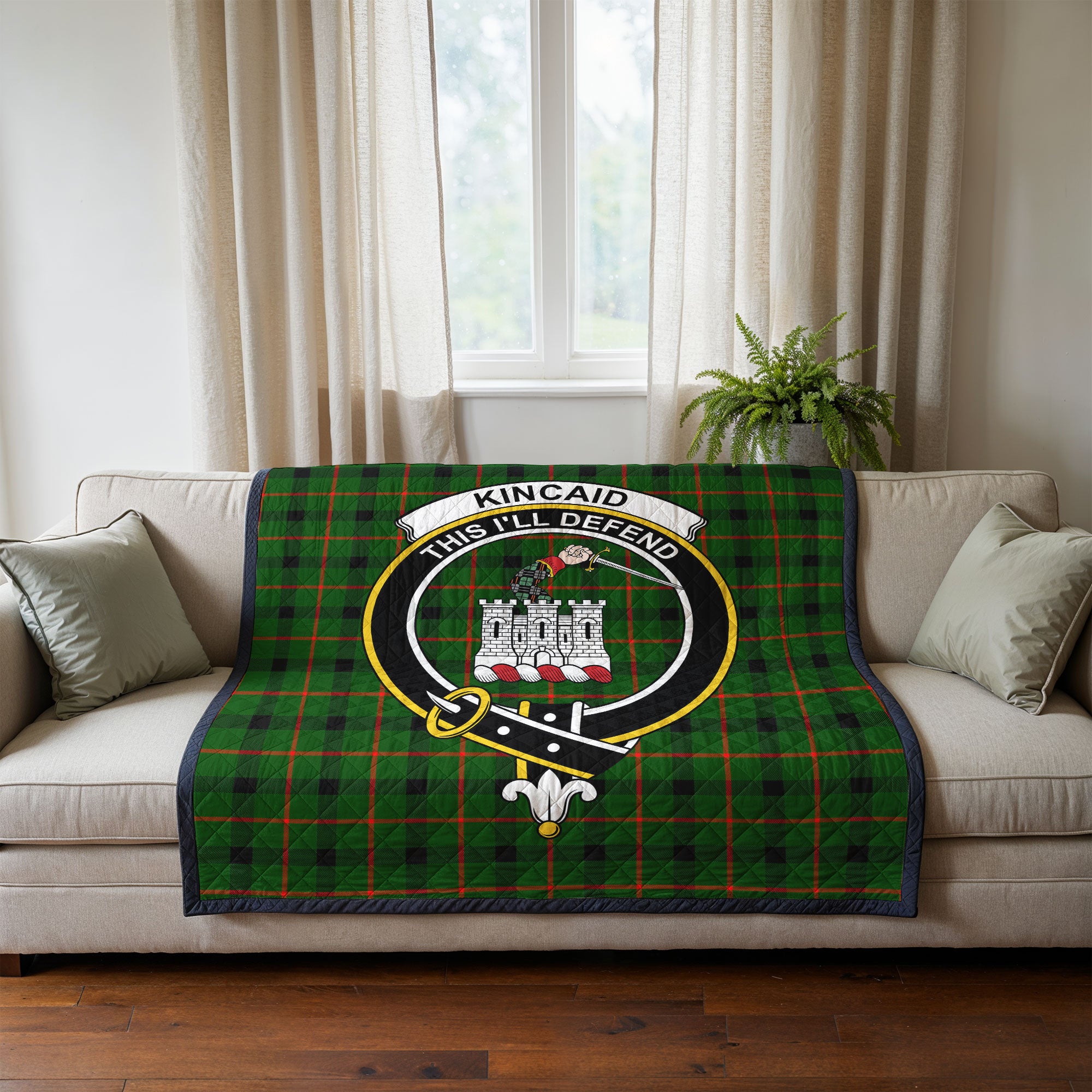 Kincaid Tartan Crest Quilt