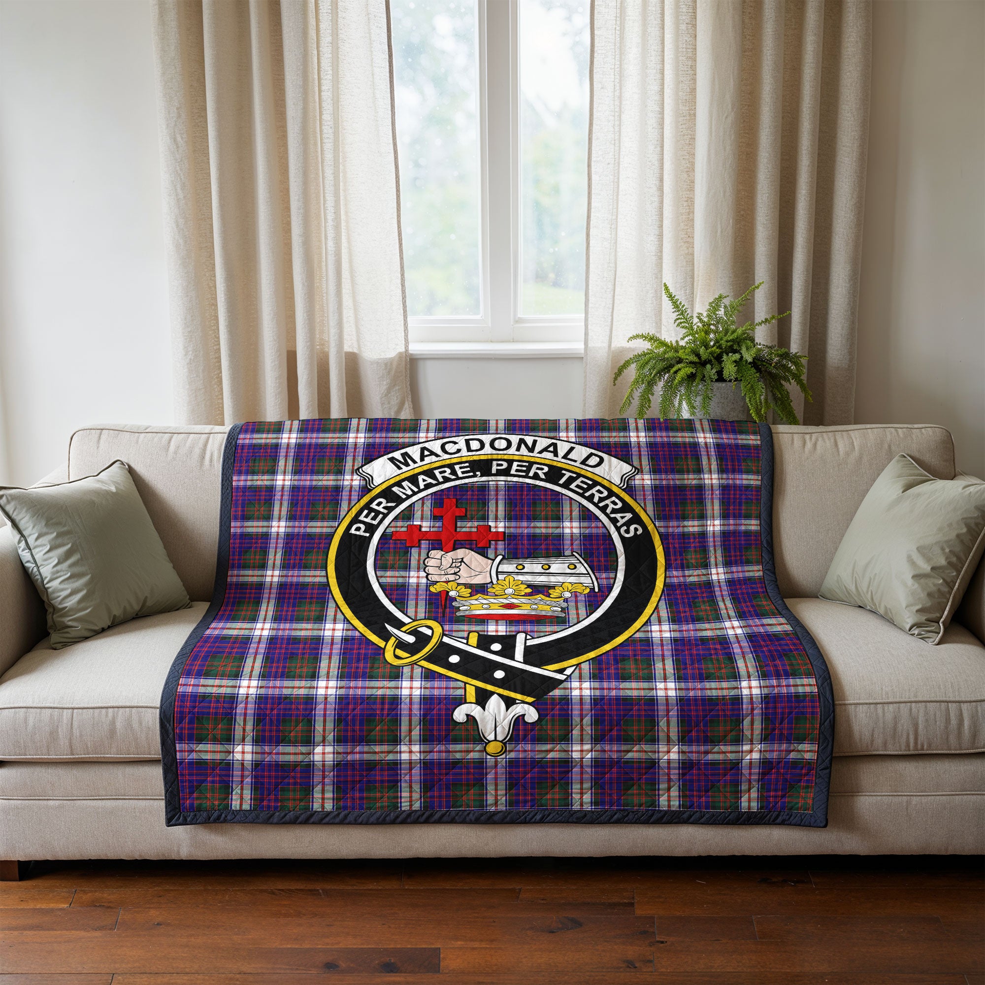 MacDonald Dress Modern Tartan Crest Quilt
