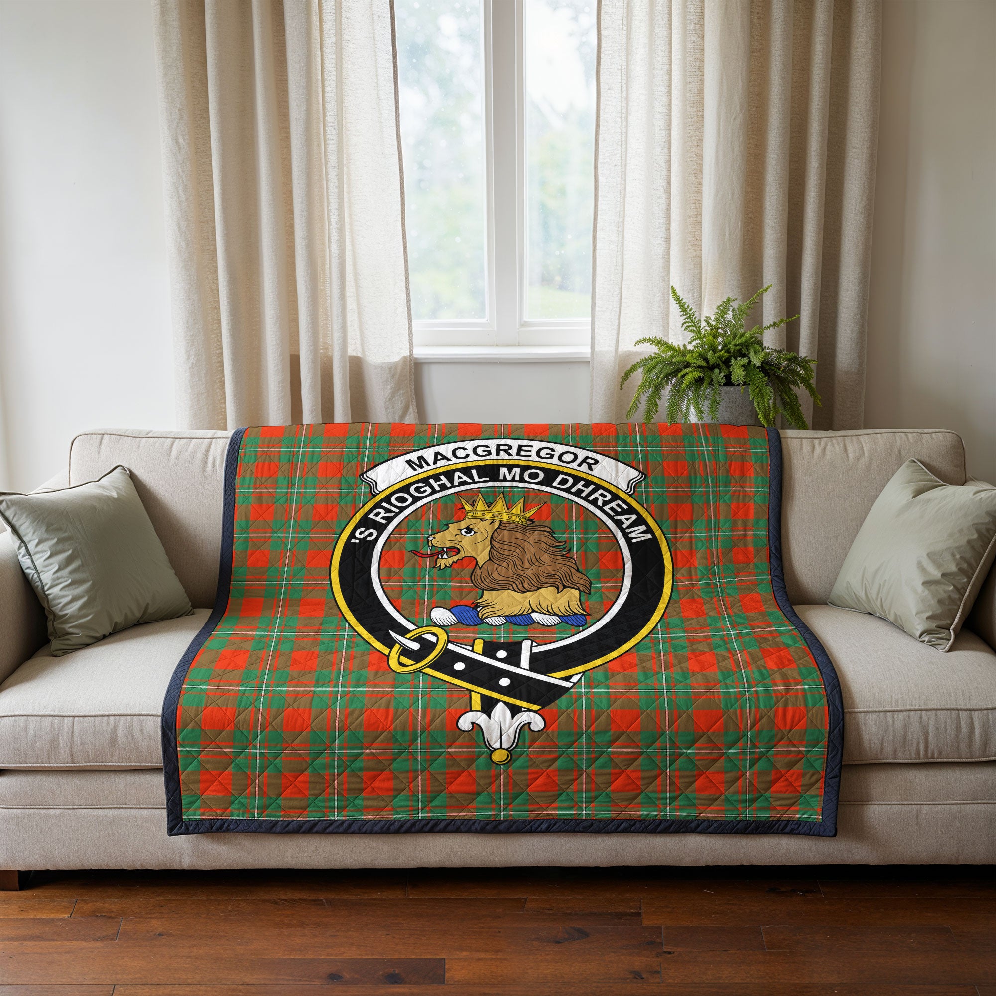 MacGregor Ancient Tartan Crest Quilt