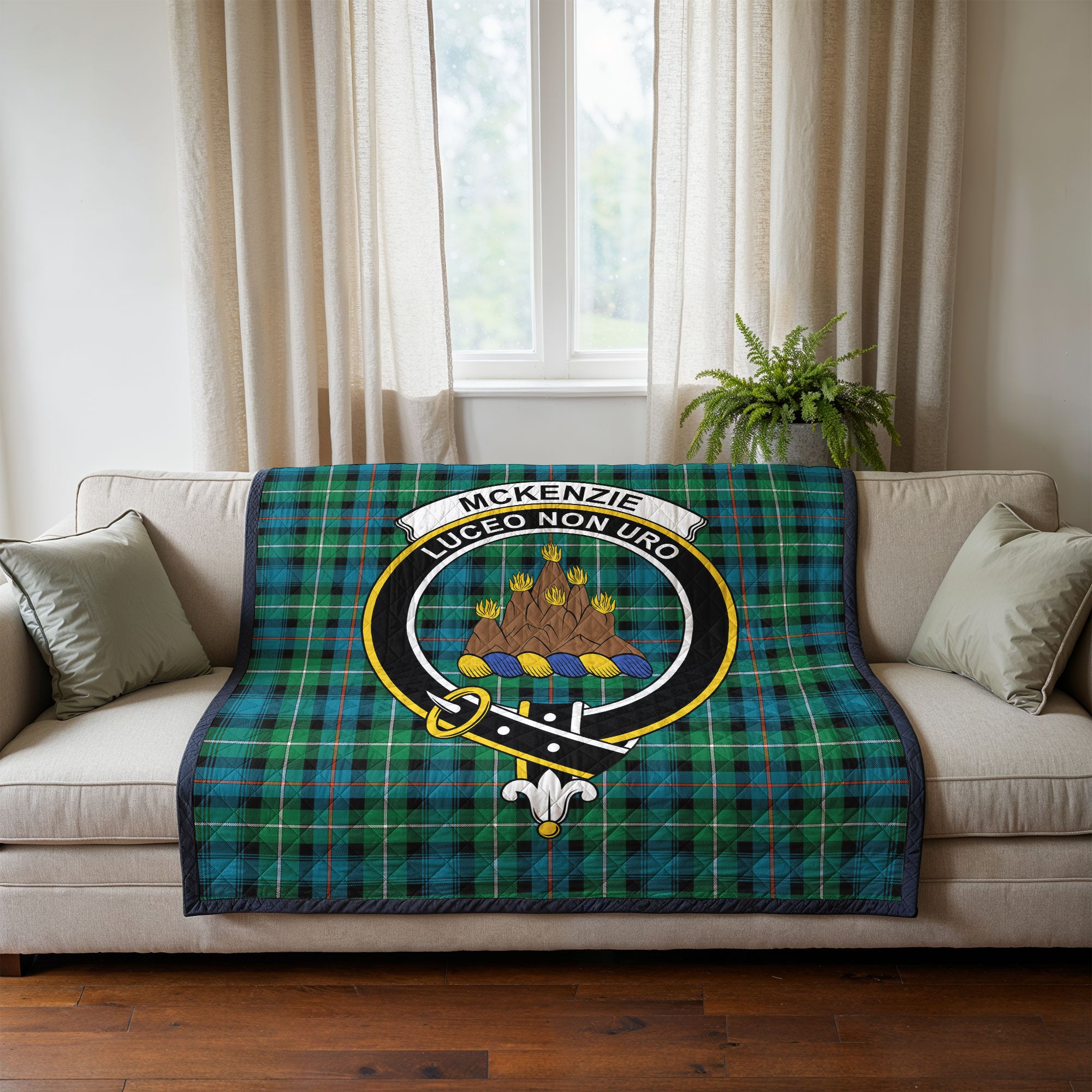 McKenzie Ancient Tartan Crest Quilt