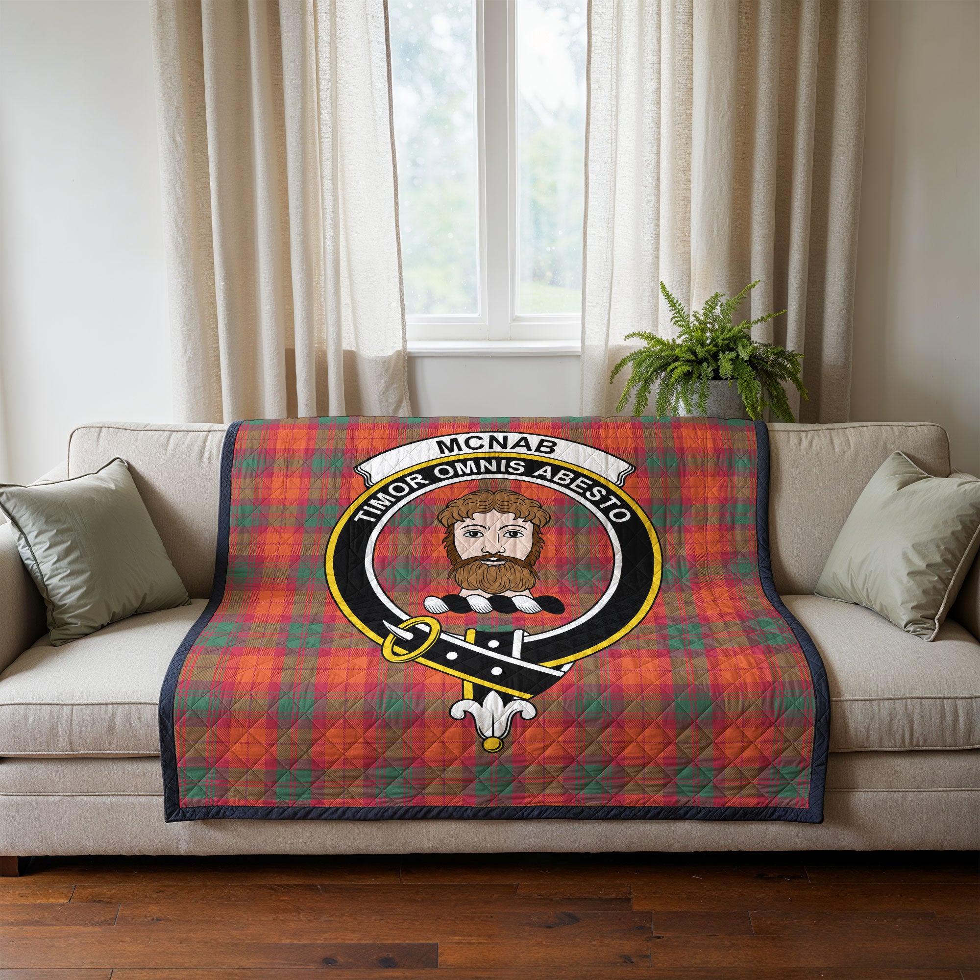 McNab Ancient Tartan Crest Quilt