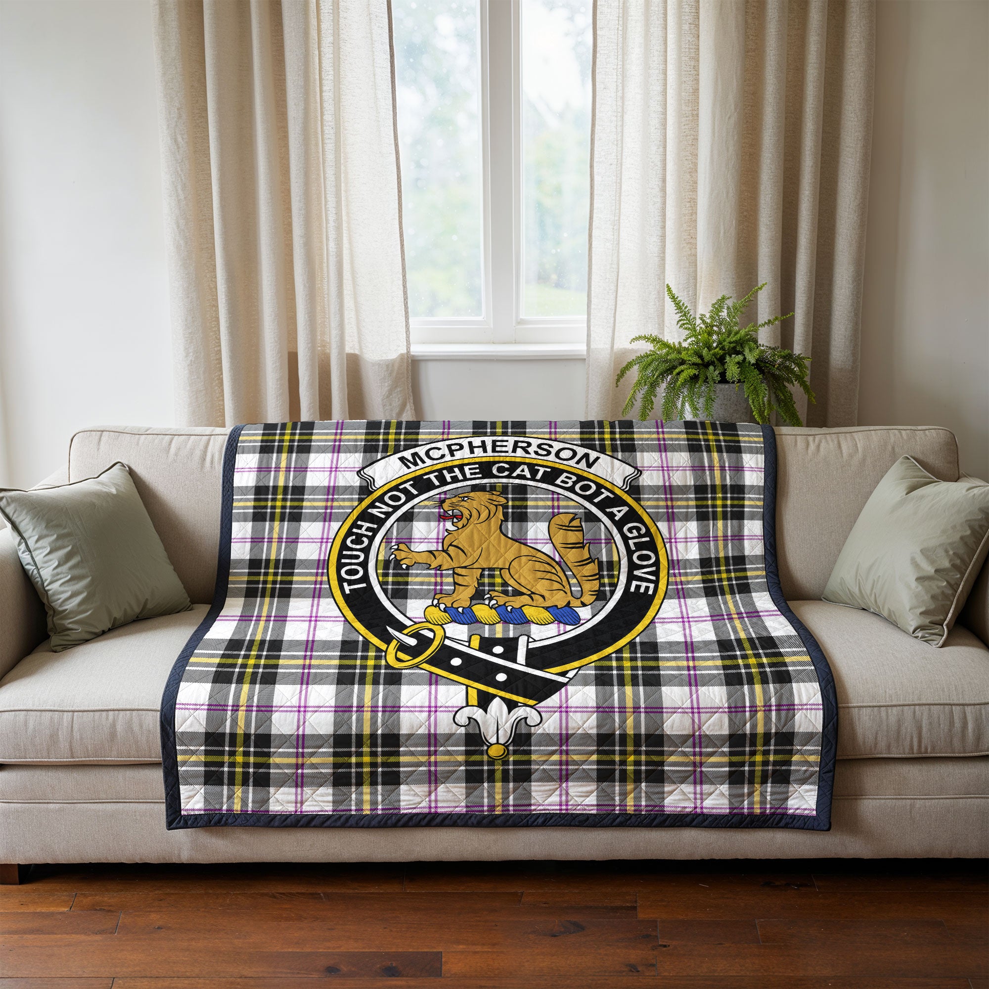 McPherson Dress Modern Tartan Crest Quilt