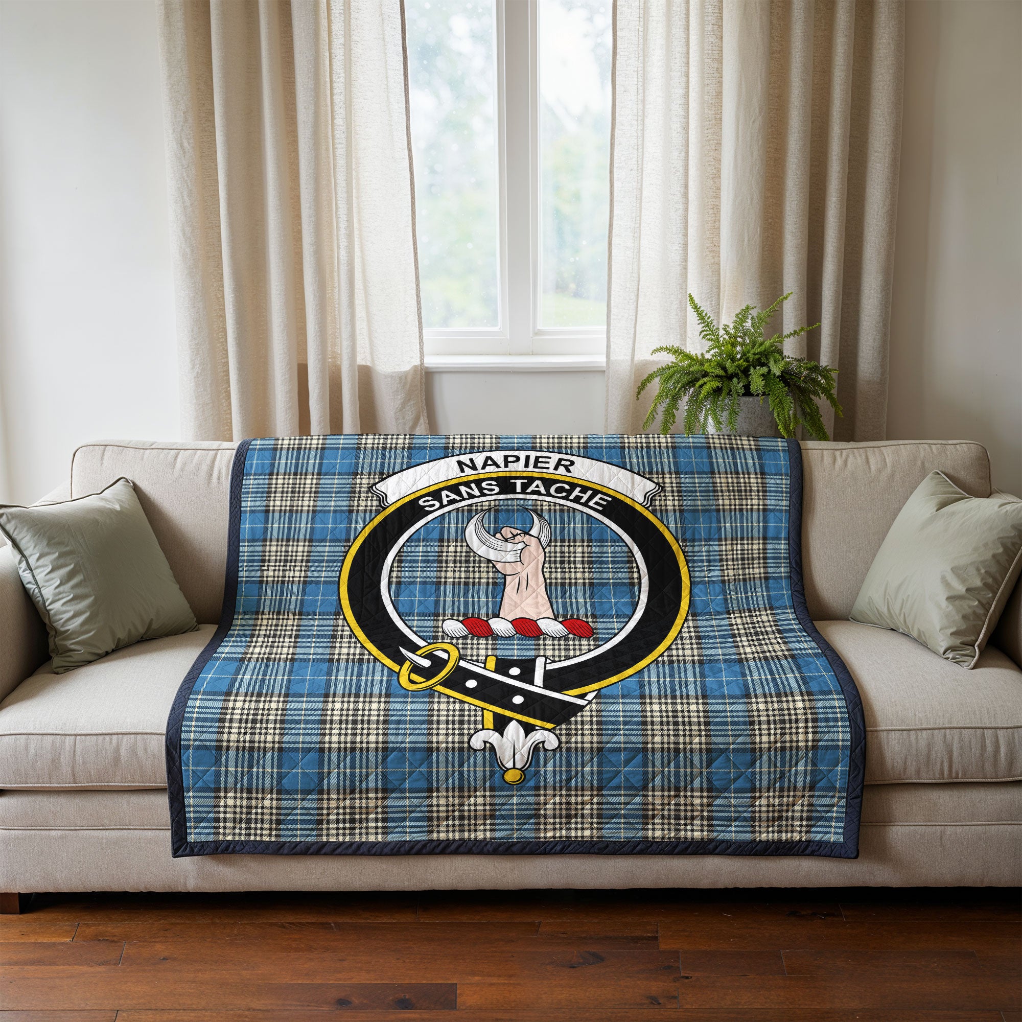 Napier Ancient Tartan Crest Quilt