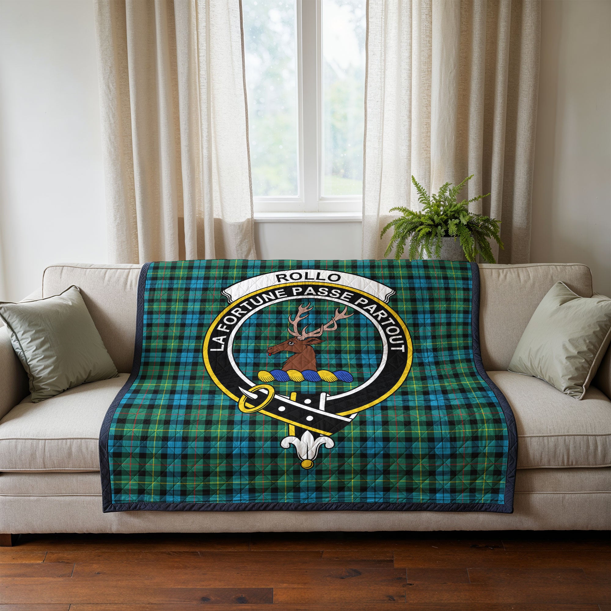 Rollo Ancient Tartan Crest Quilt