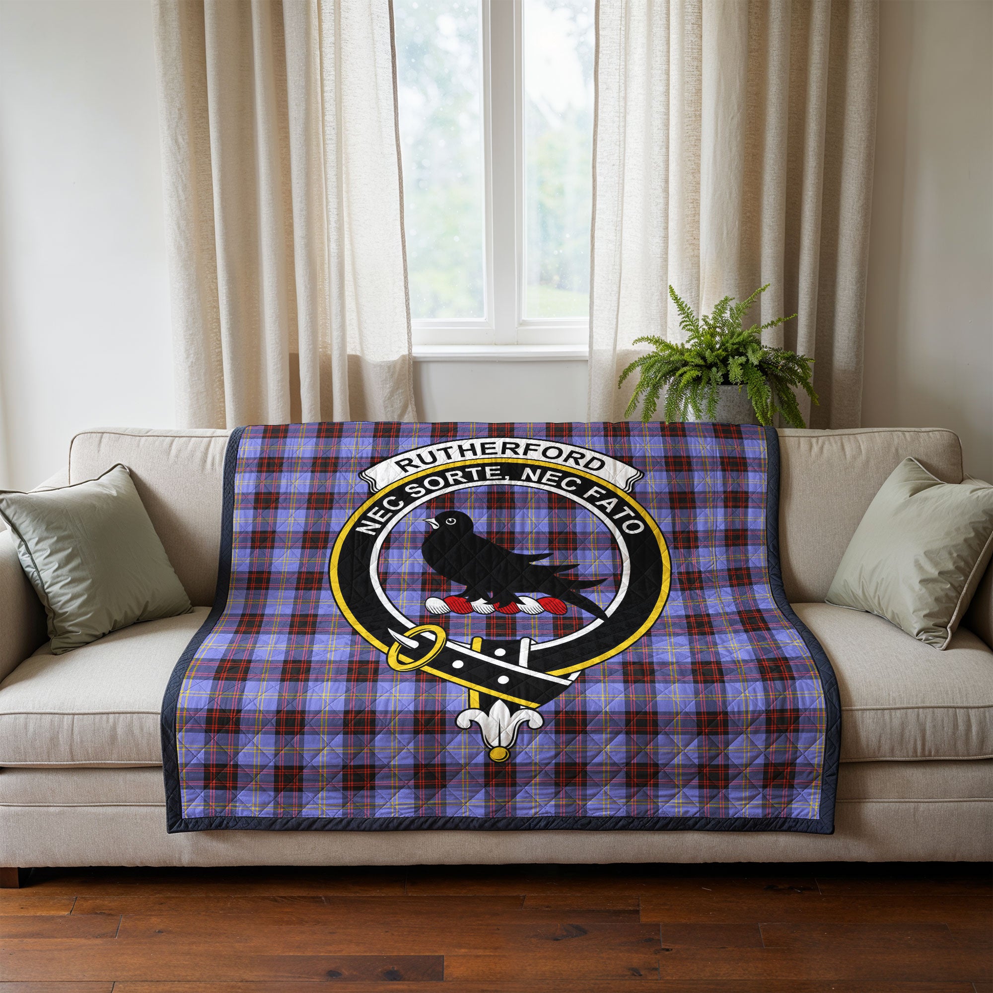 Rutherford Tartan Crest Quilt