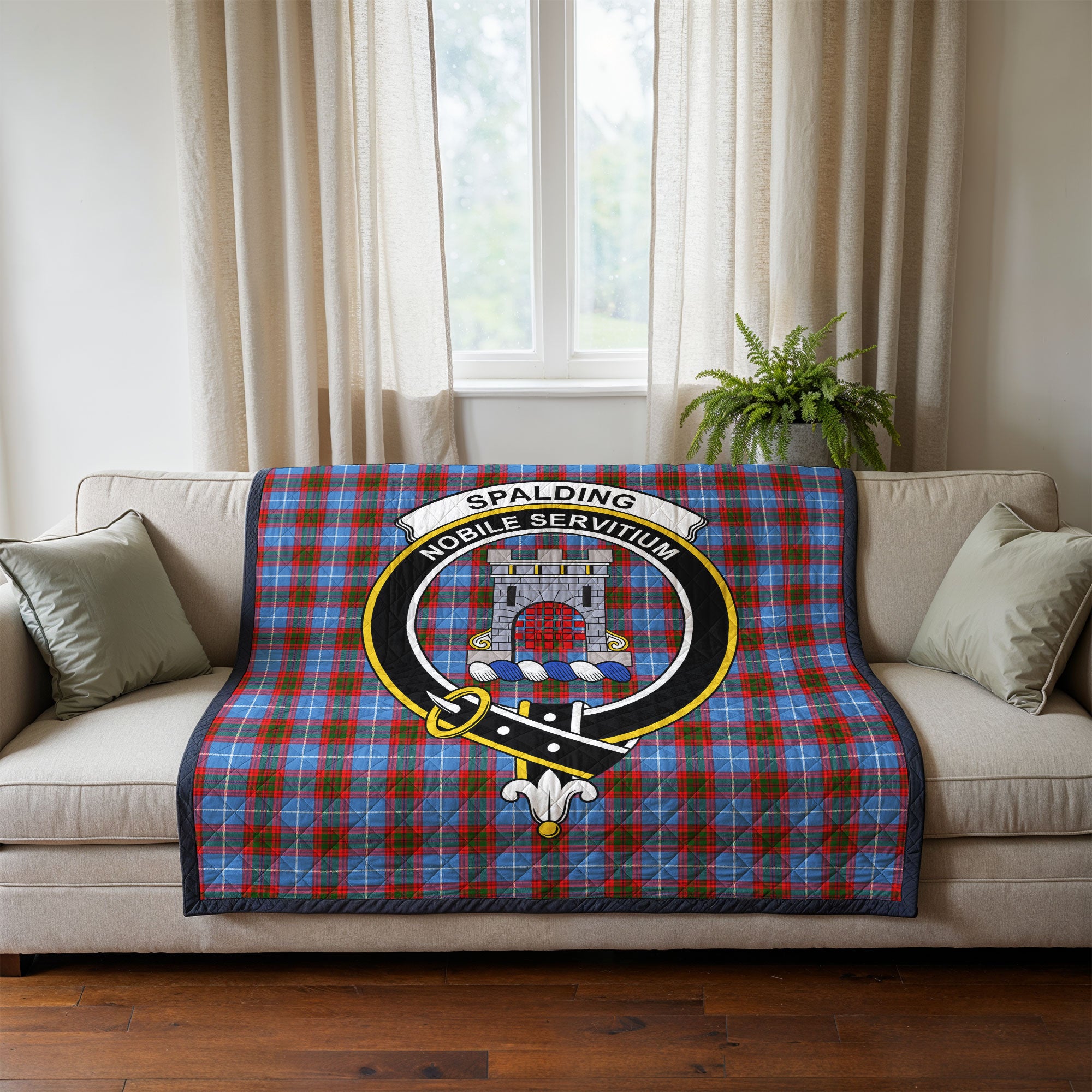 Spalding Tartan Crest Quilt