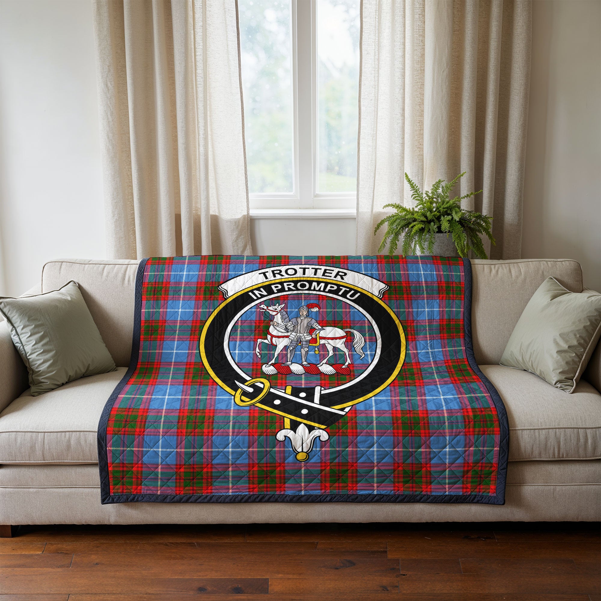Trotter Tartan Crest Quilt