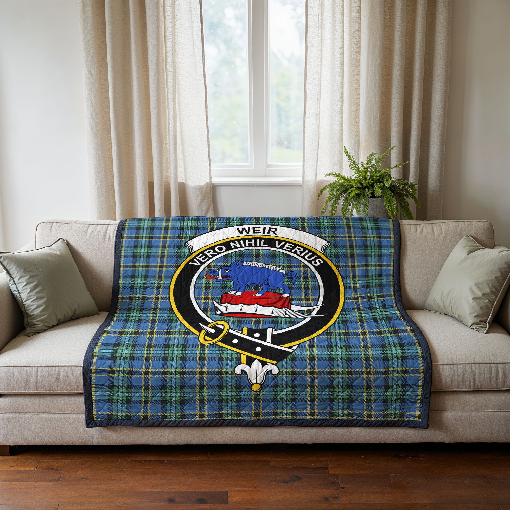 Weir Ancient Tartan Crest Quilt