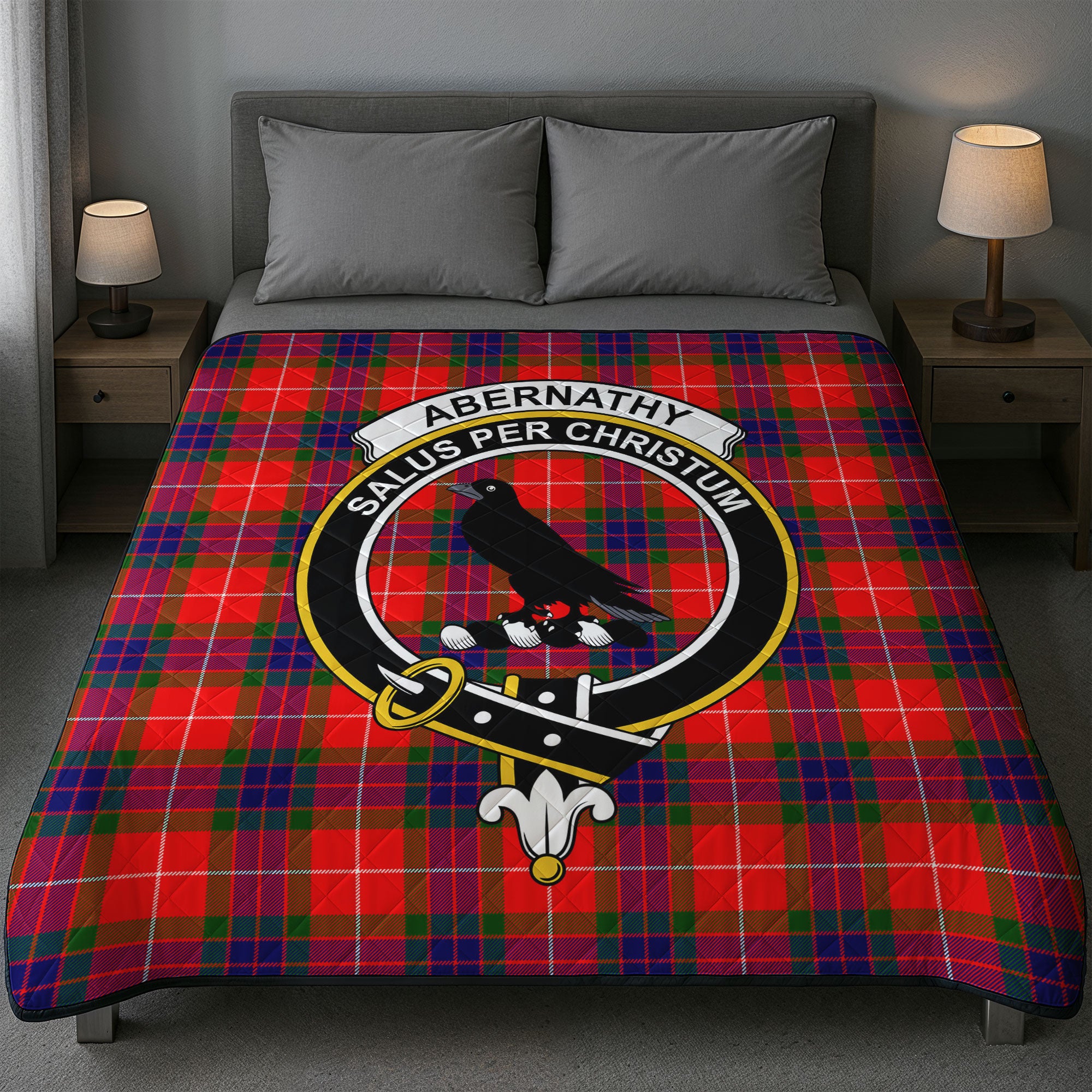 Abernathy Tartan Crest Quilt