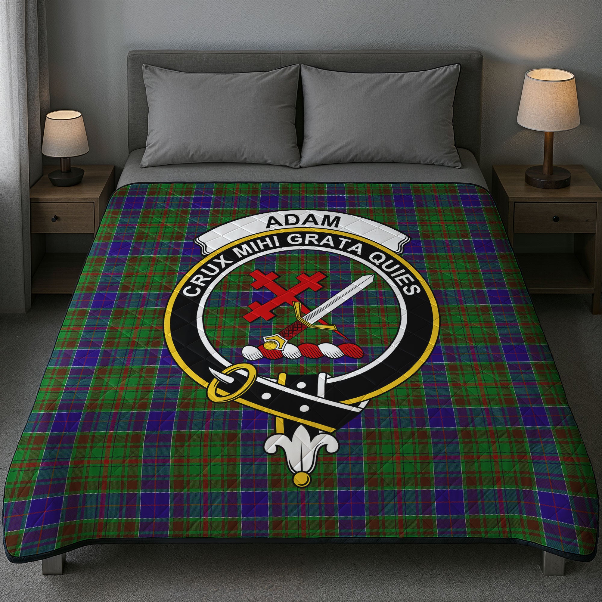 Adam Tartan Crest Quilt