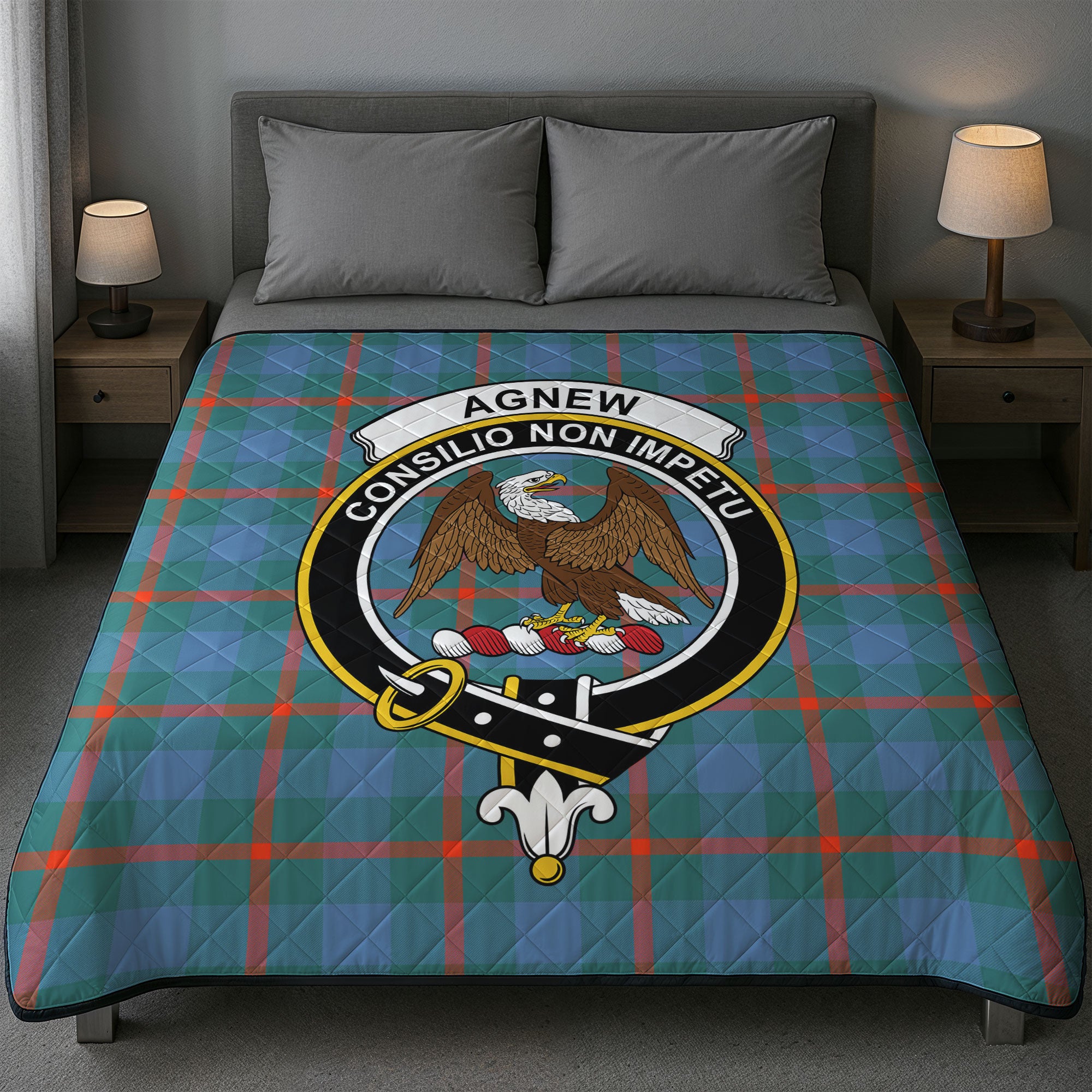 Agnew Ancient Tartan Crest Quilt
