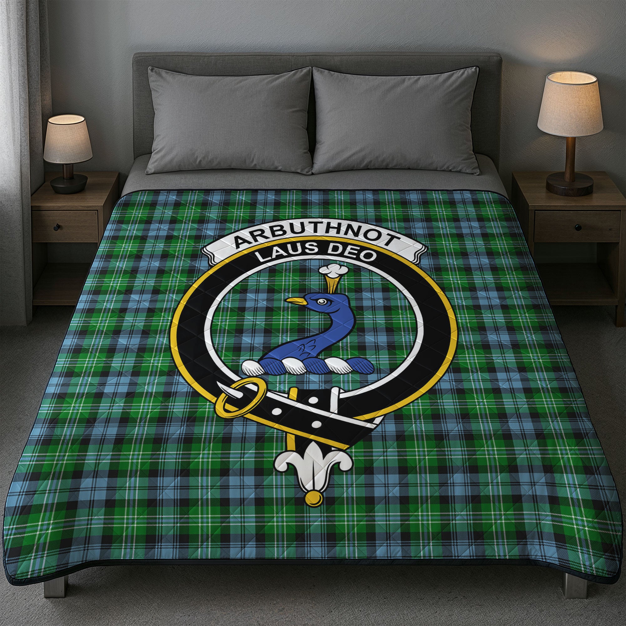 Arbuthnot Ancient Tartan Crest Quilt