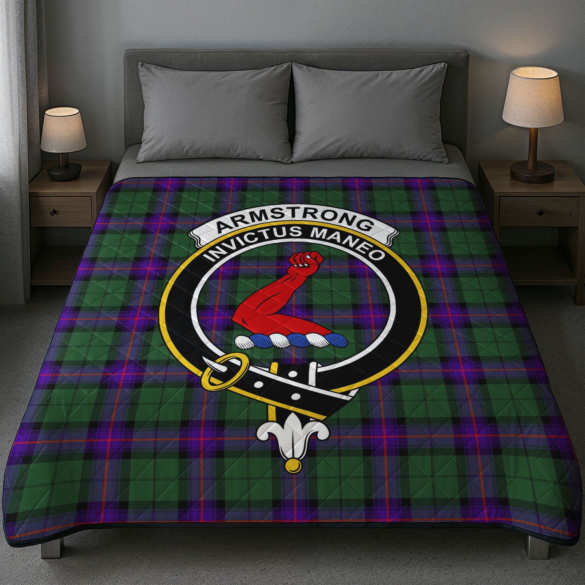 Armstrong Modern Tartan Crest Quilt