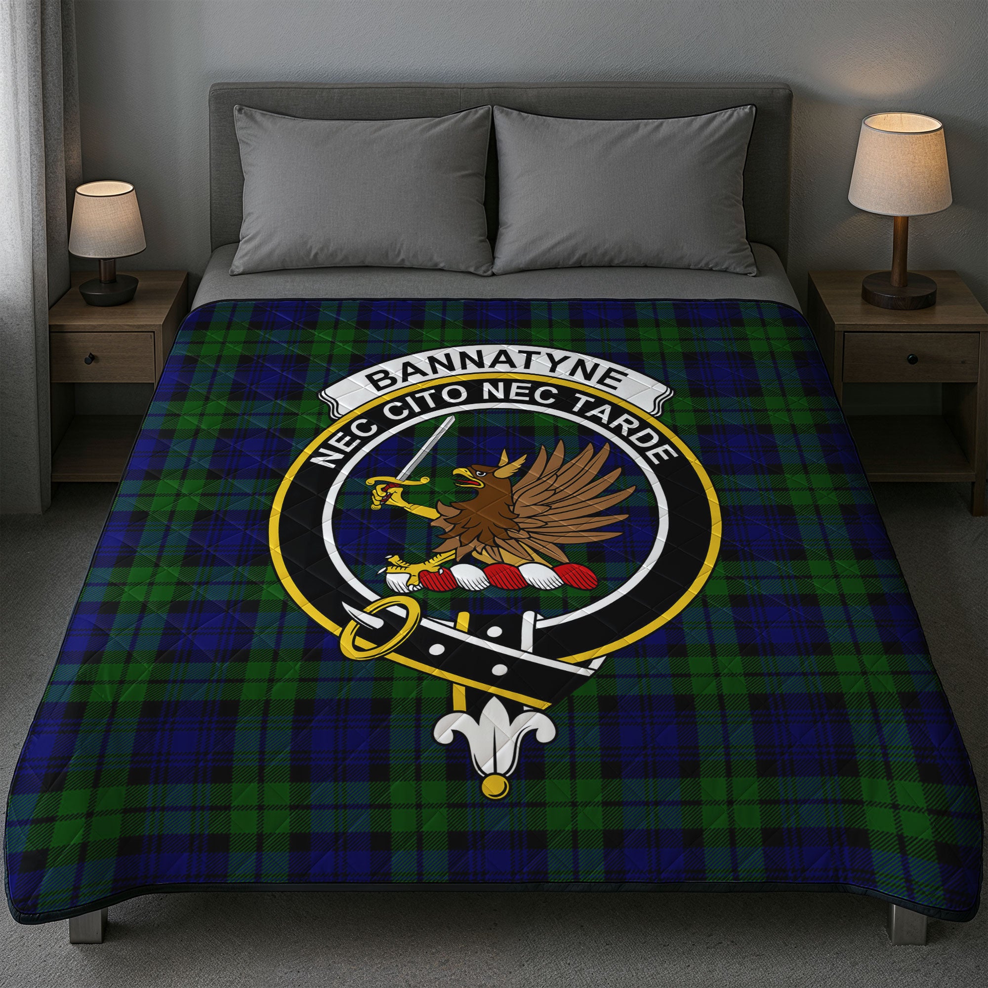 Bannatyne Tartan Crest Quilt