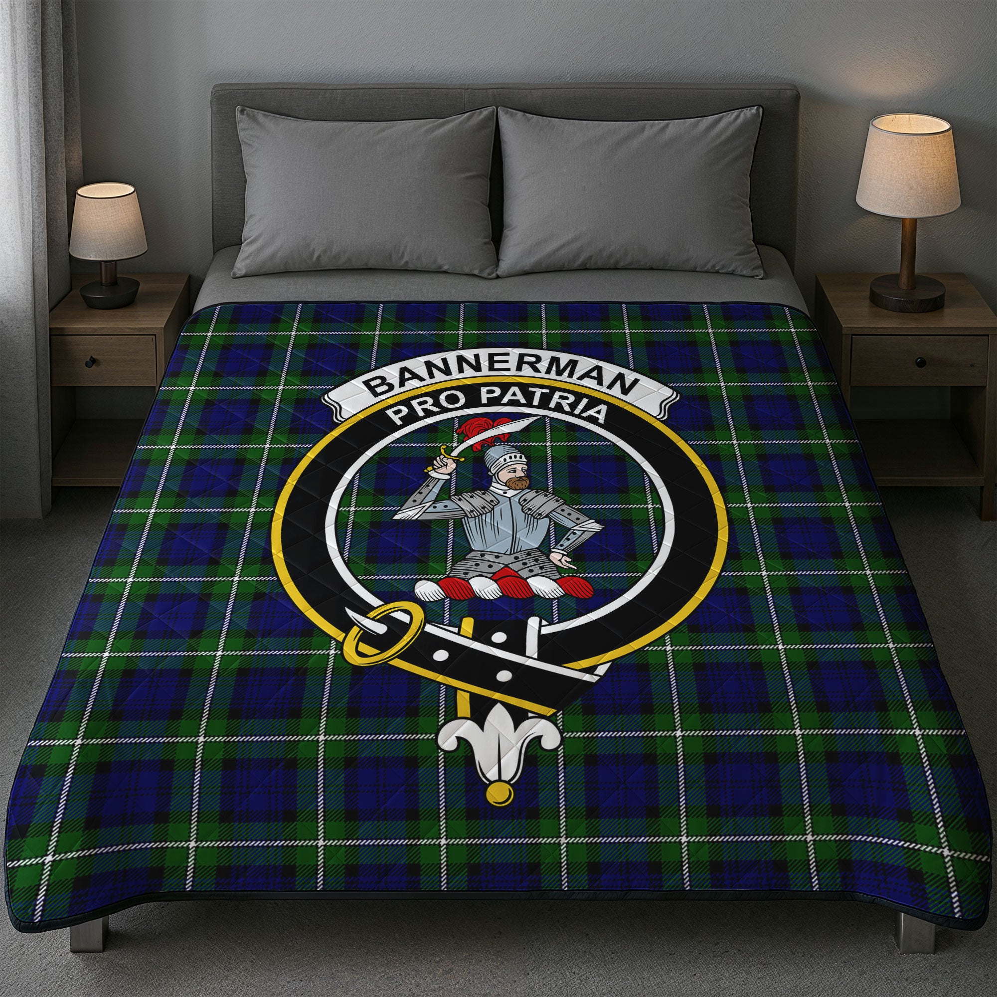 Bannerman Tartan Crest Quilt
