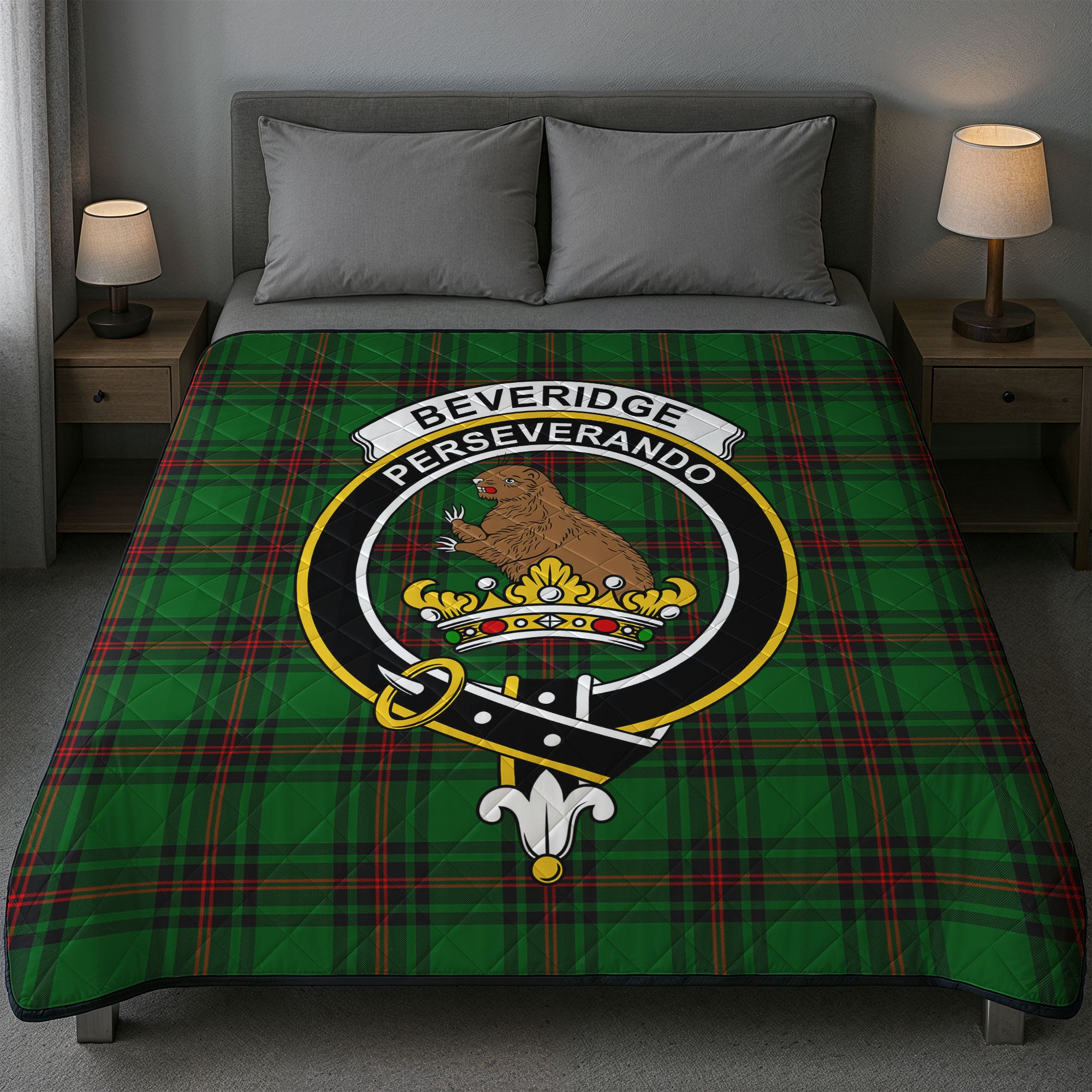Beveridge Tartan Crest Quilt