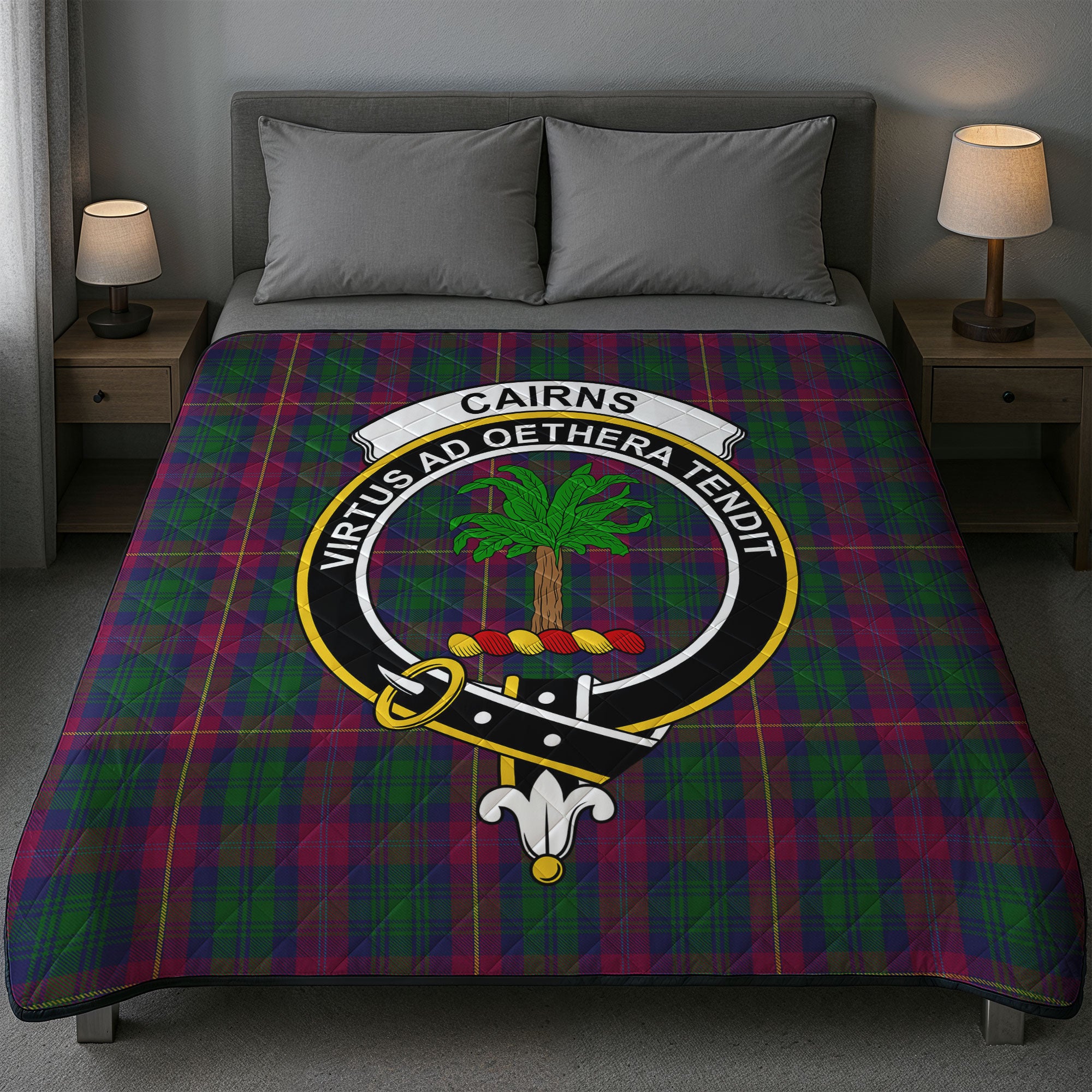 Cairns Tartan Crest Quilt