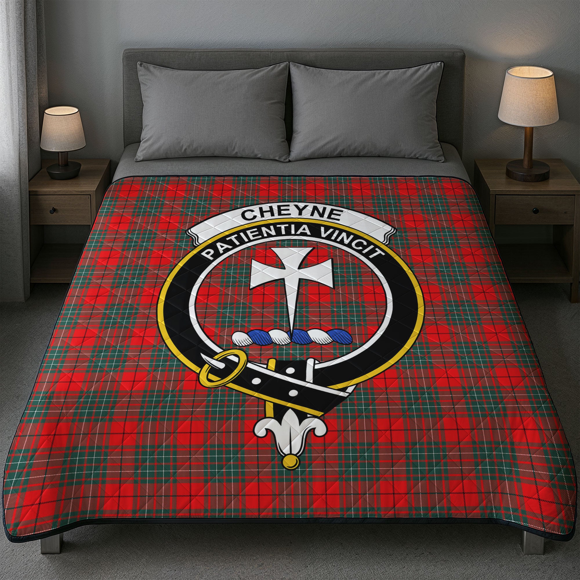Cheyne Tartan Crest Quilt