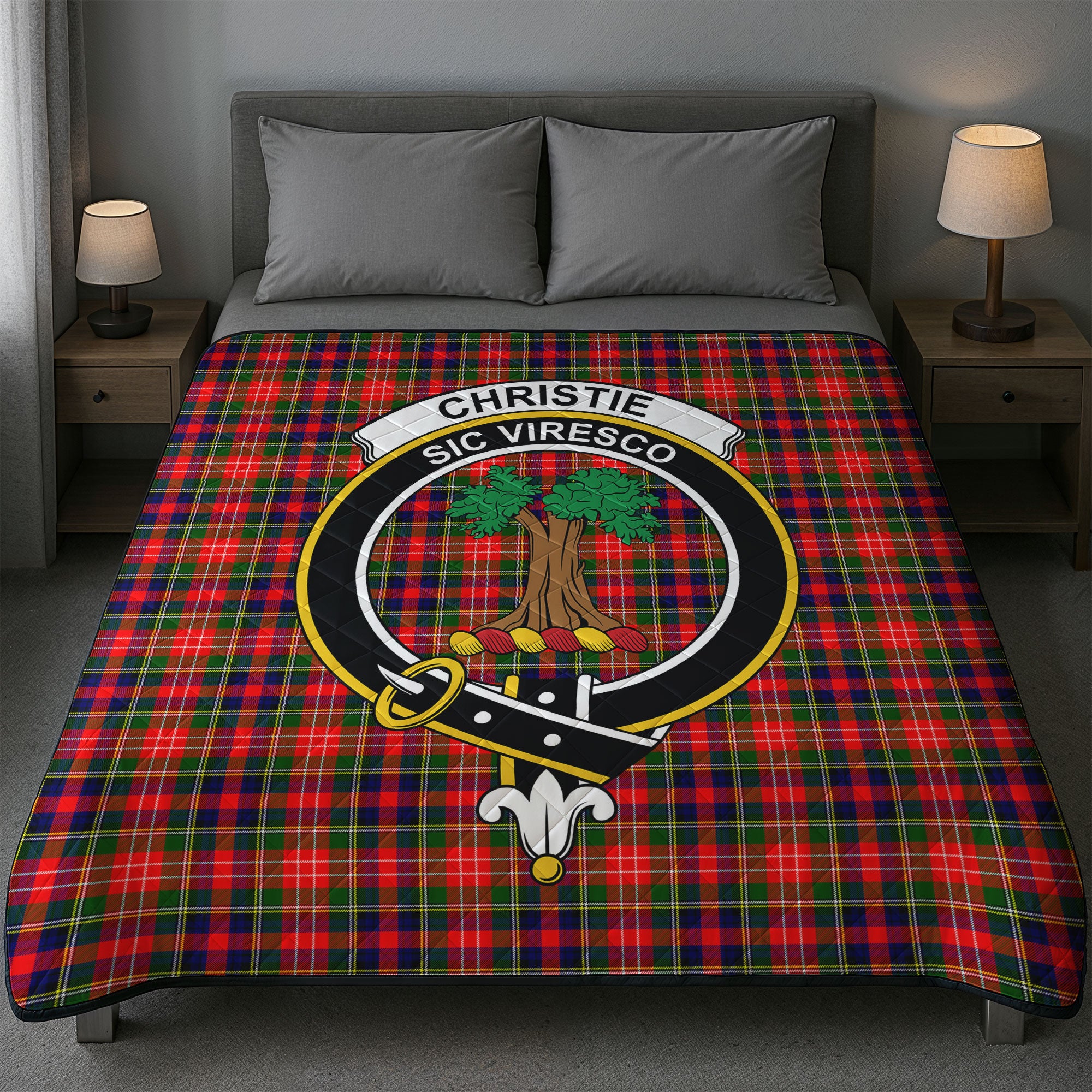 Christie Tartan Crest Quilt