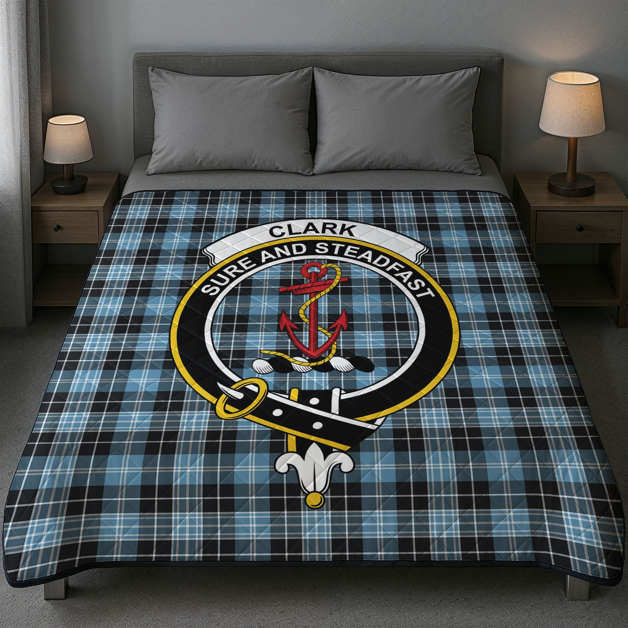 Clark Ancient Tartan Crest Quilt