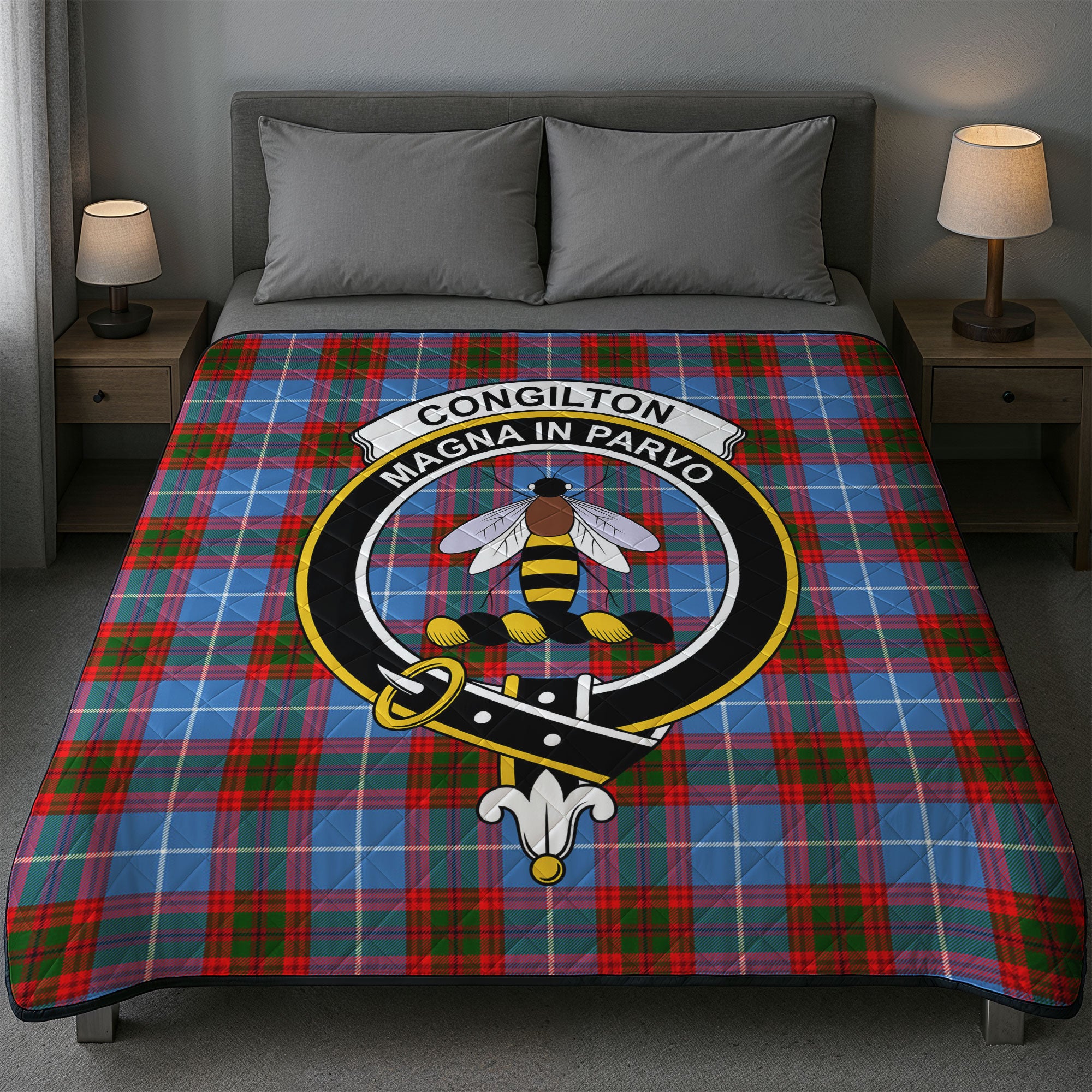 Congilton Tartan Crest Quilt