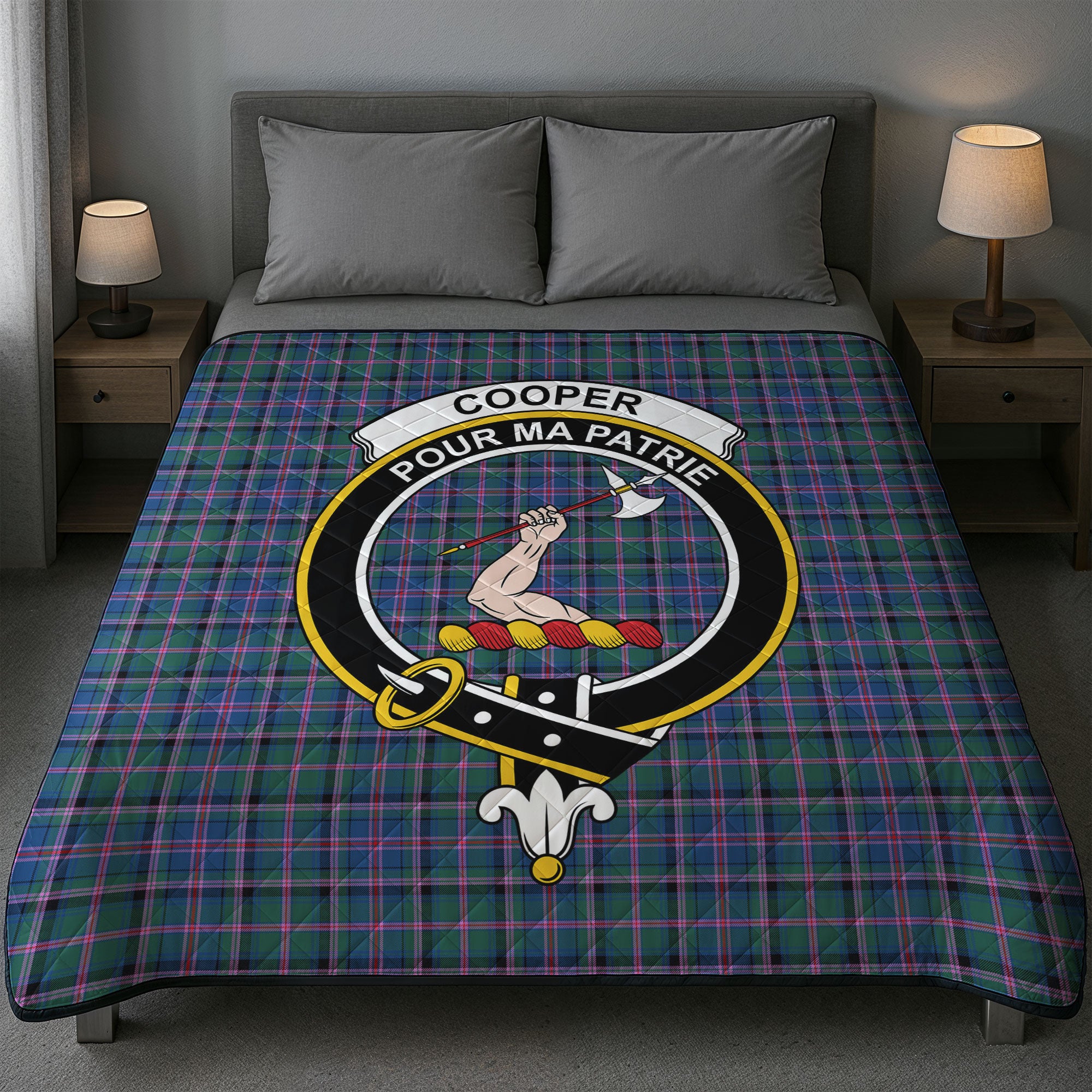 Cooper Ancient Tartan Crest Quilt