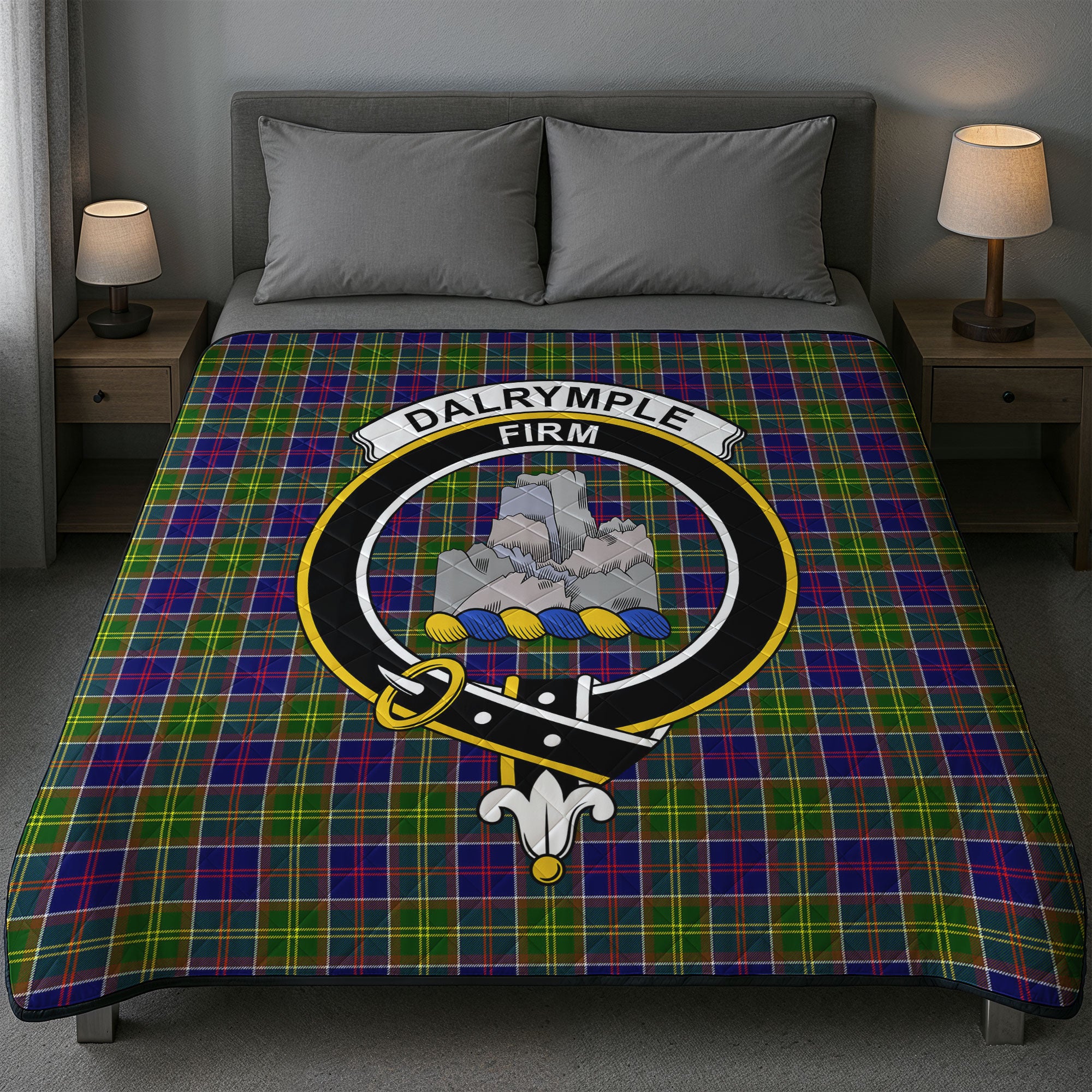 Dalrymple Tartan Crest Quilt