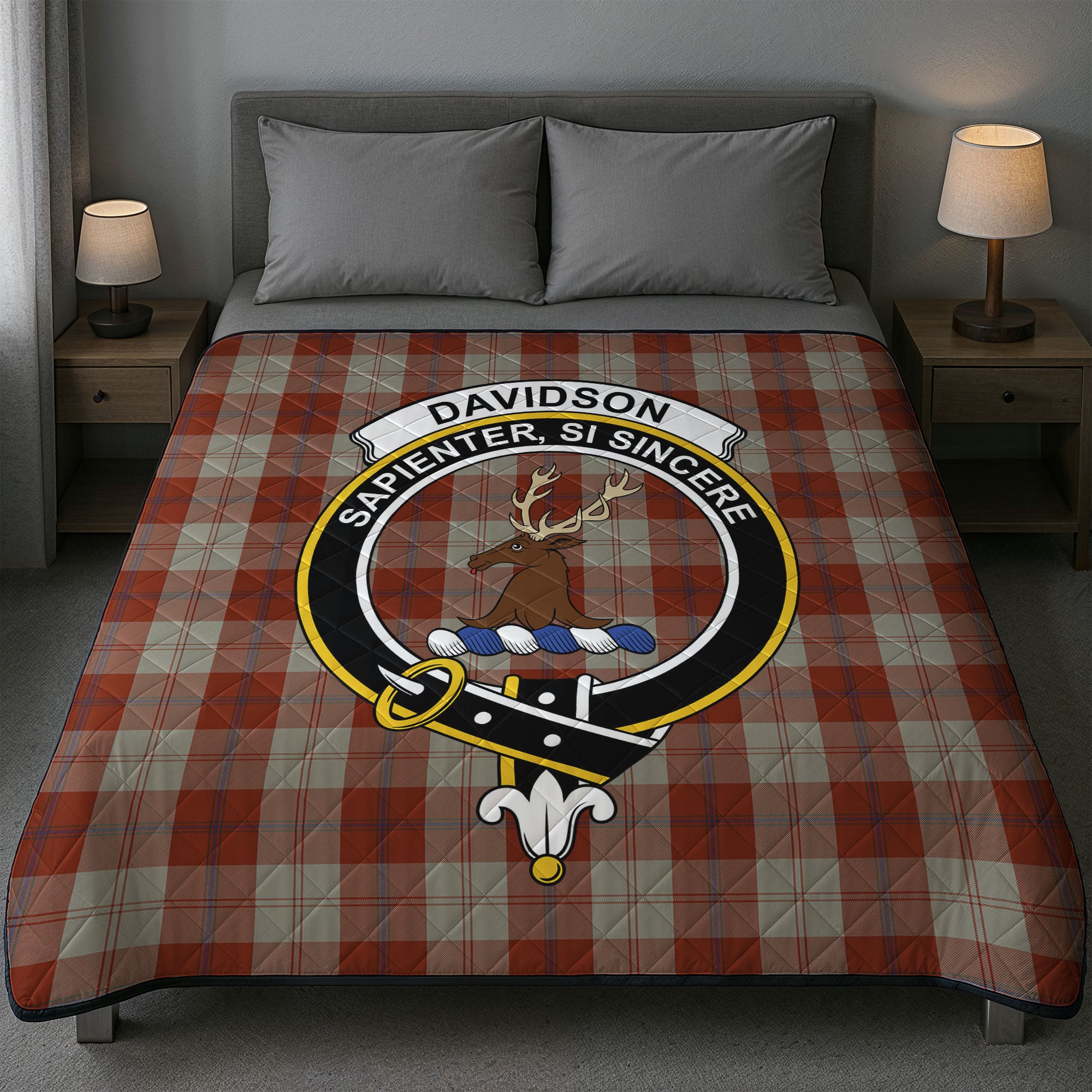 Davidson Dress Dancers Tartan Crest Quilt