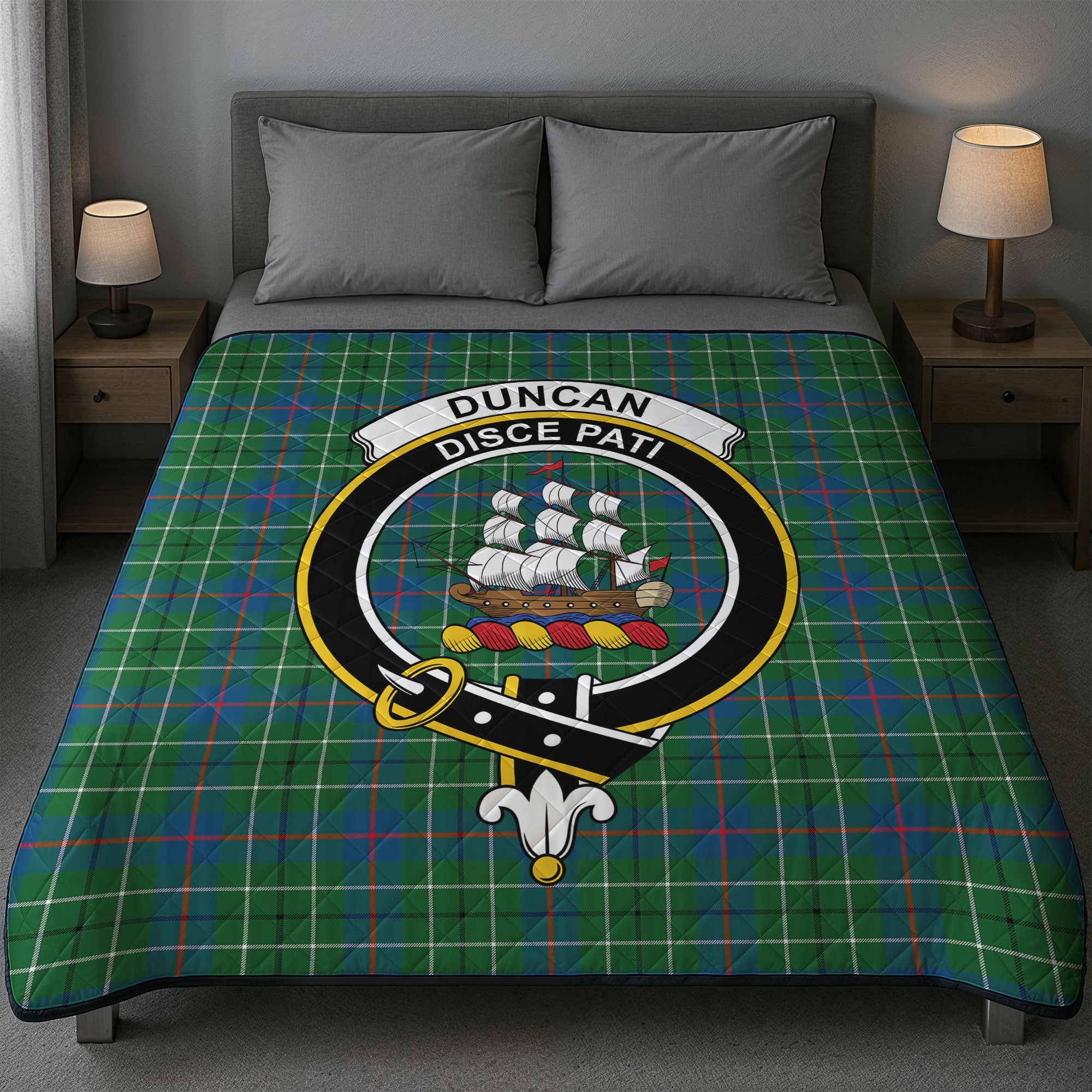 Duncan Ancient Tartan Crest Quilt