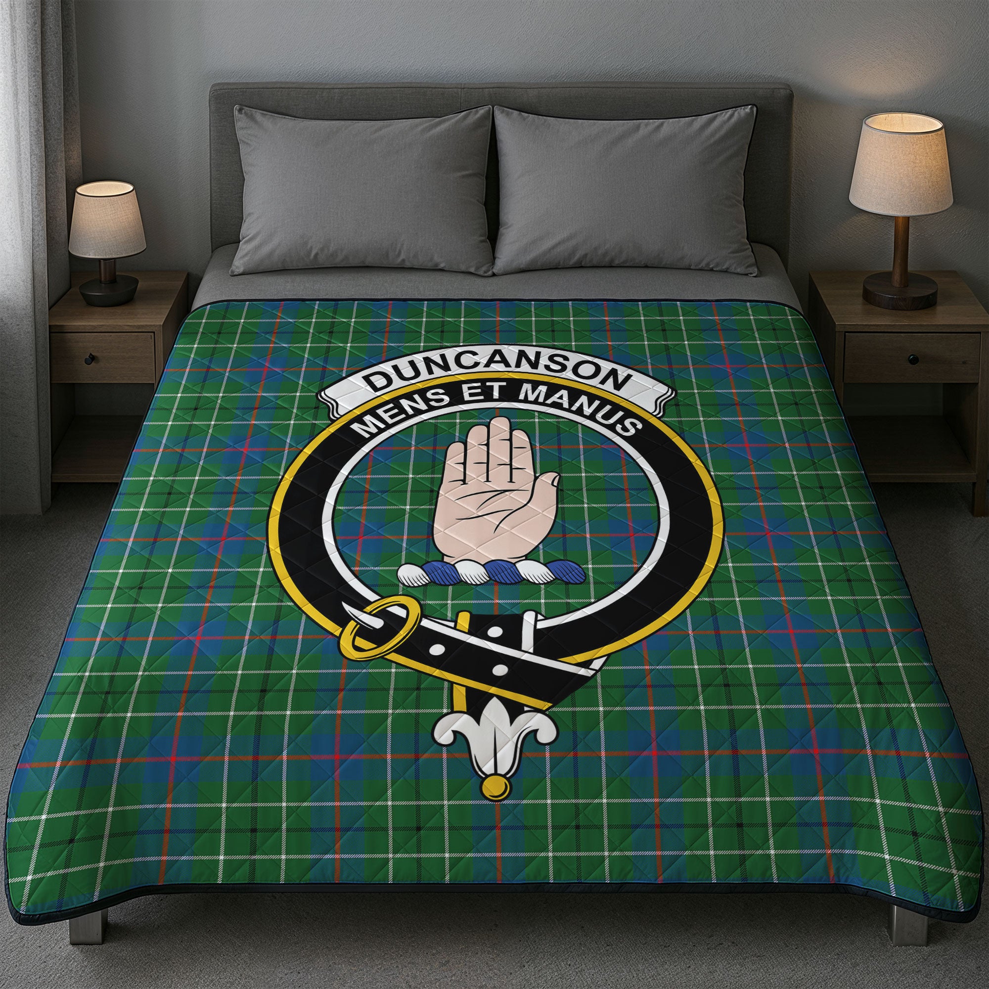Duncanson Tartan Crest Quilt