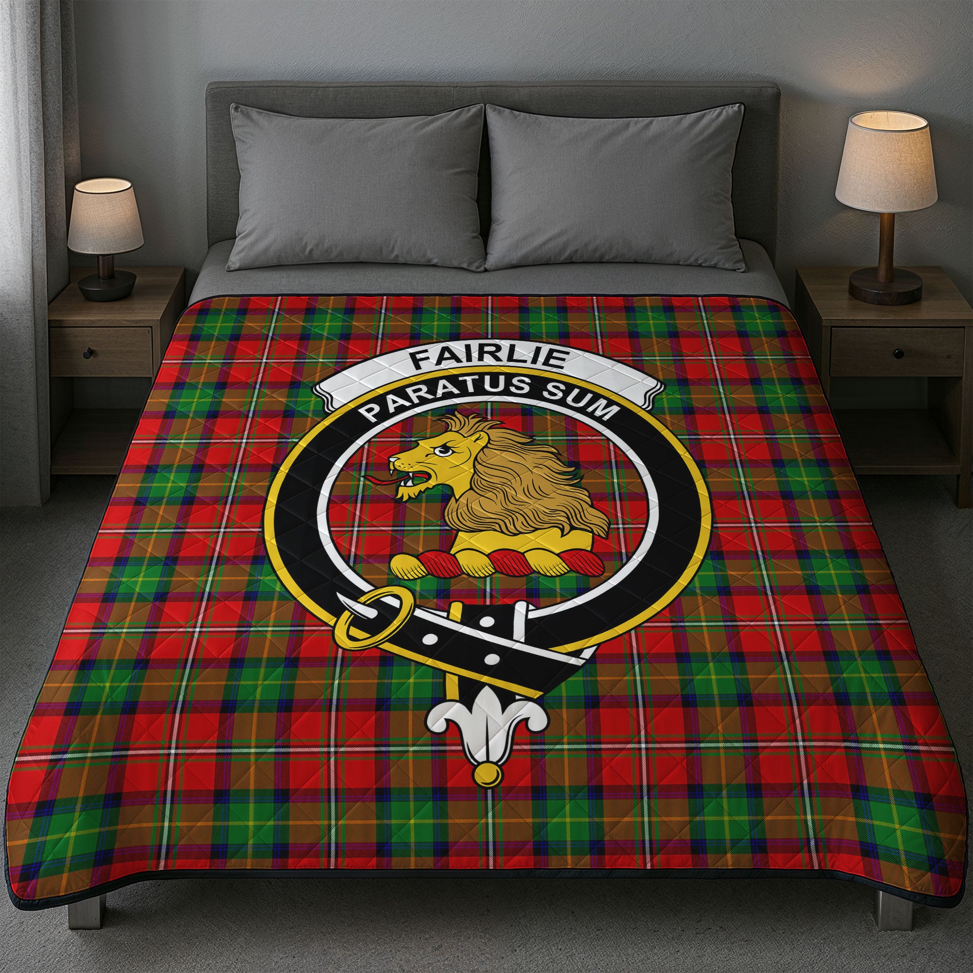 Fairlie Tartan Crest Quilt