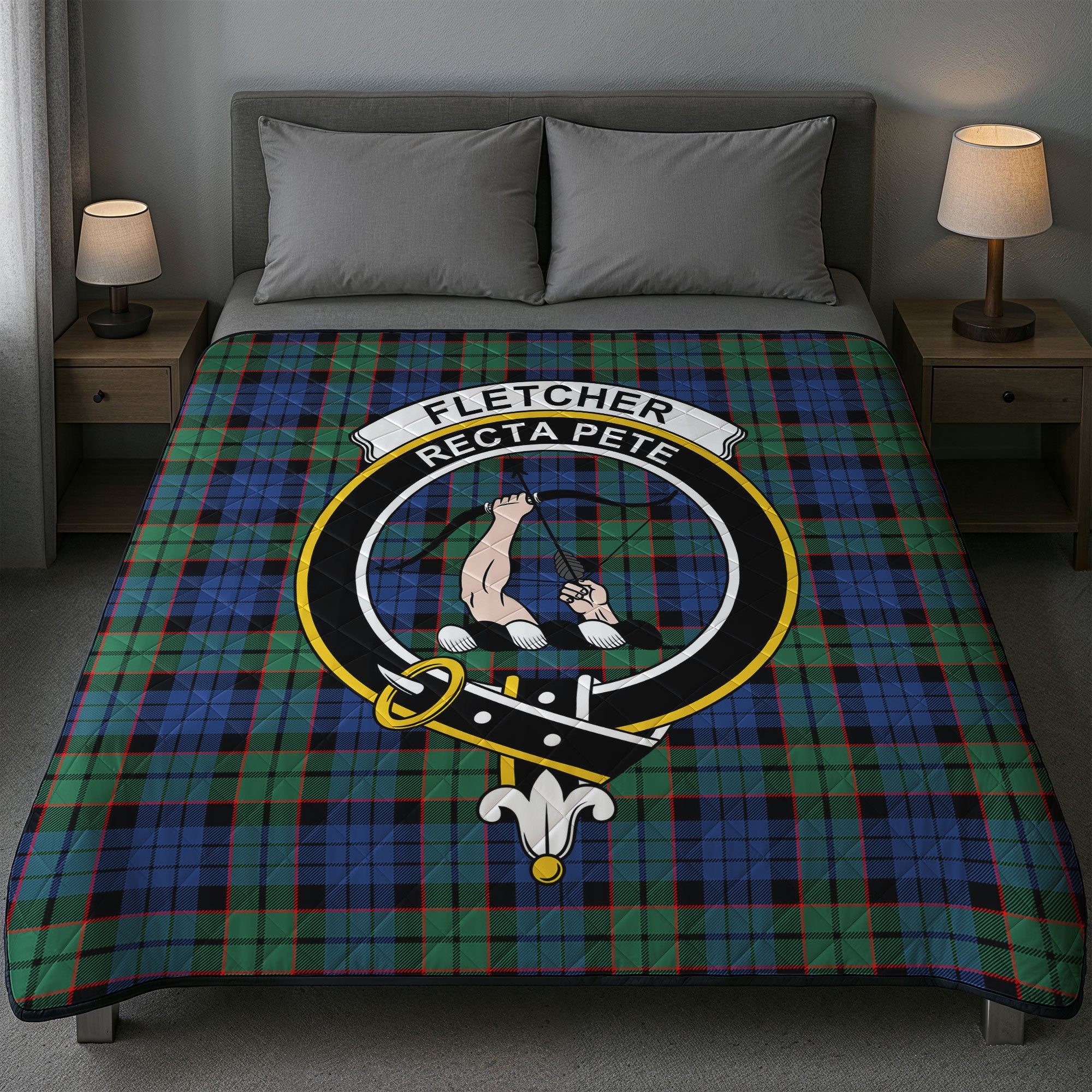 Fletcher Ancient Tartan Crest Quilt