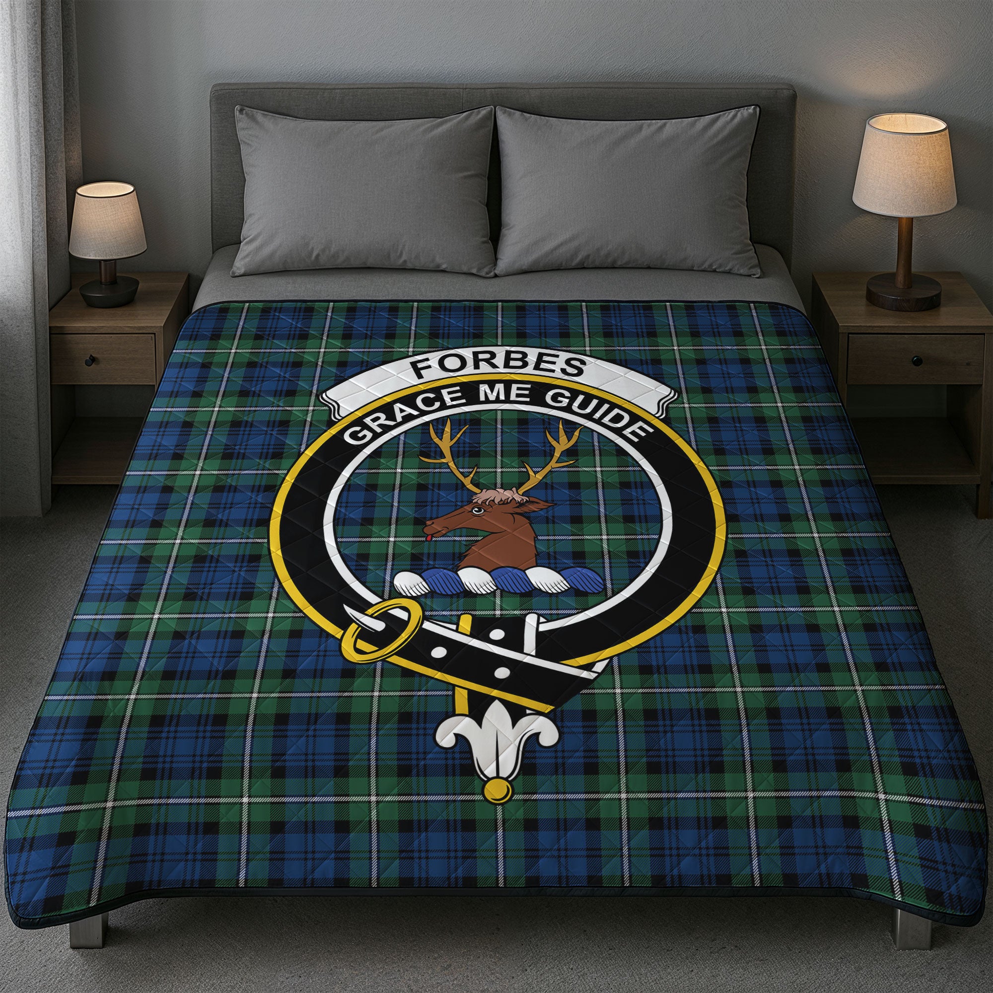 Forbes Ancient Tartan Crest Quilt