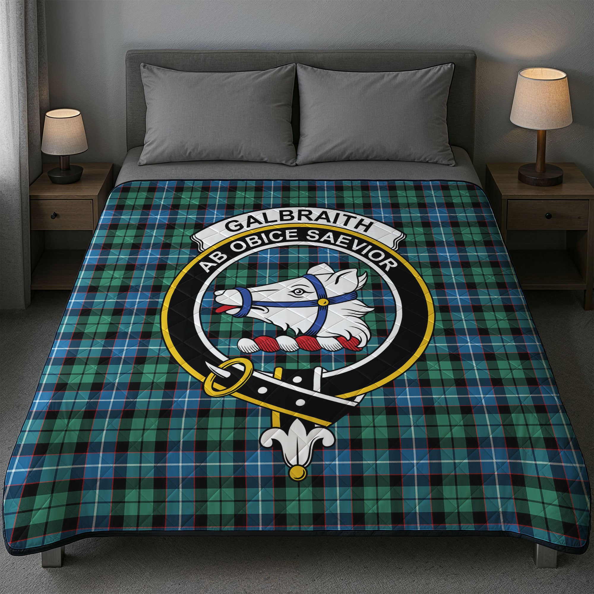 Galbraith Ancient Tartan Crest Quilt