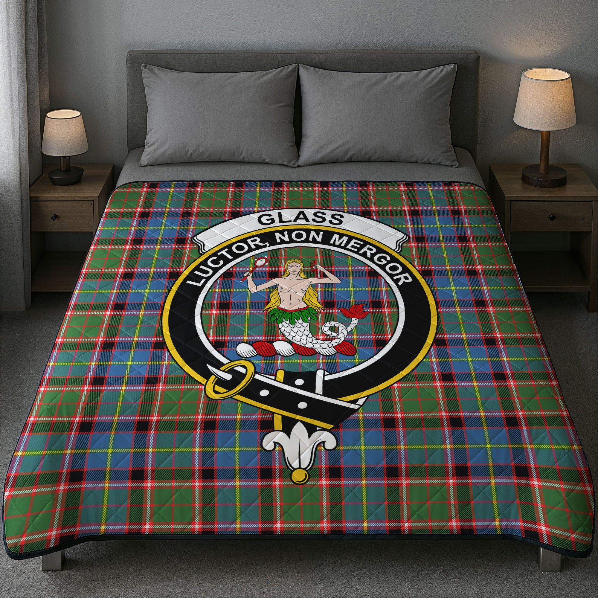 Glass Tartan Crest Quilt