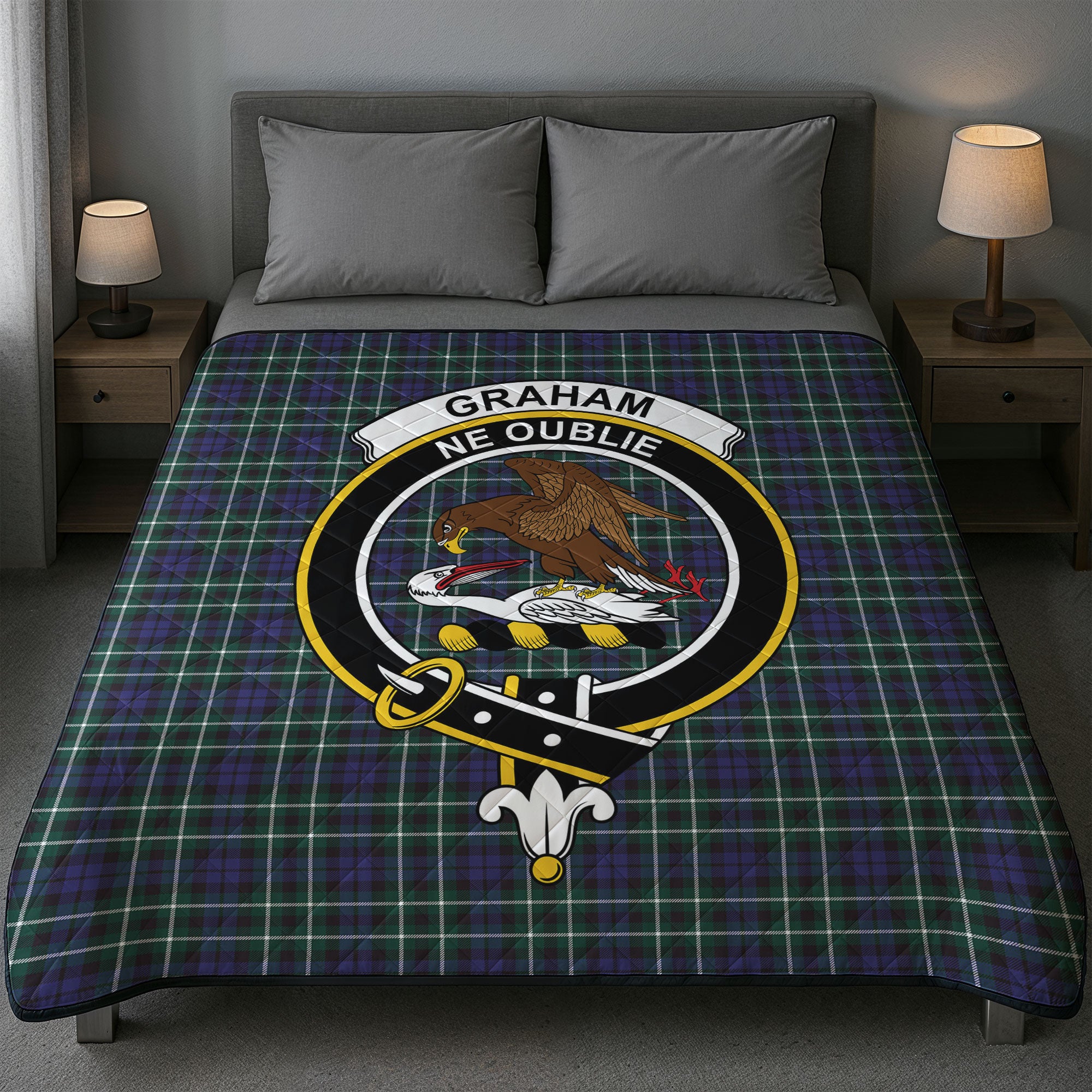 Graham of Montrose Ancient Tartan Crest Quilt